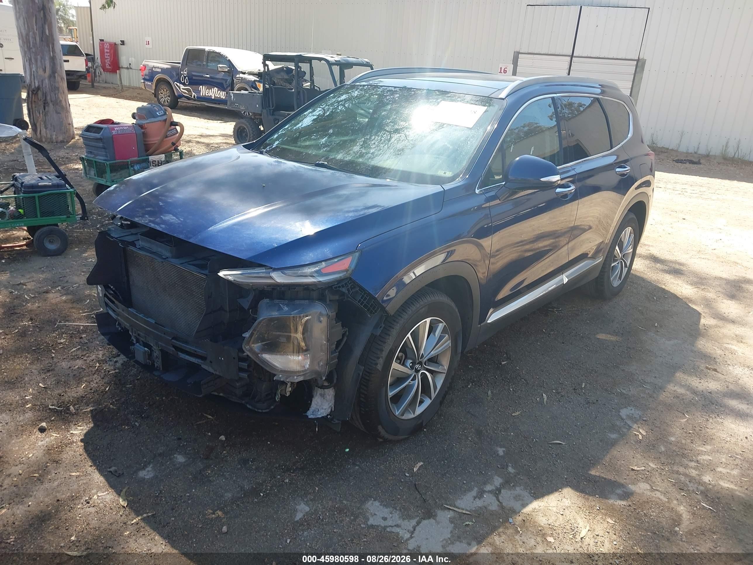 2020 Hyundai Santa Fe Sel Blue vin: 5NMS33AD7LH150355