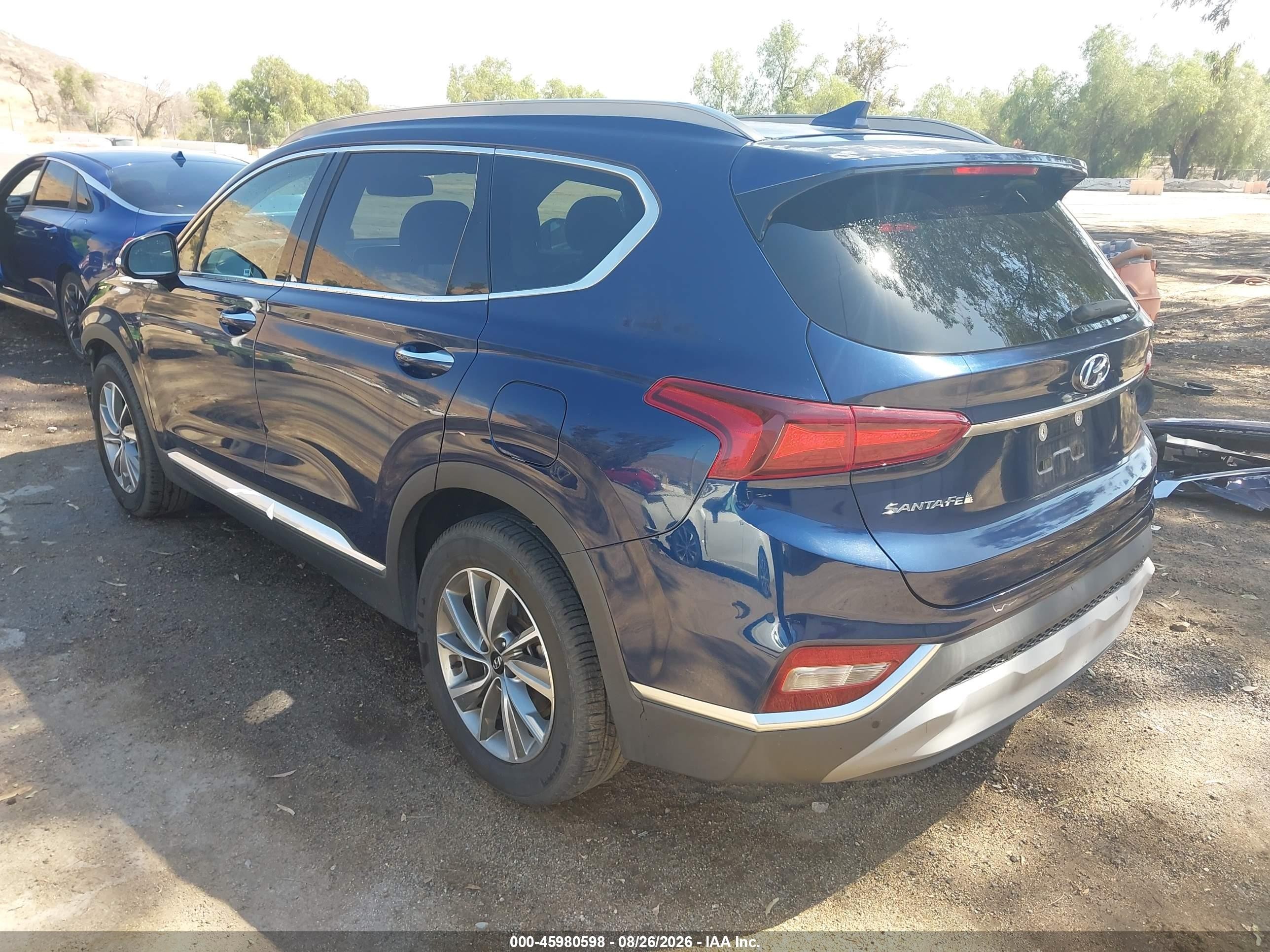 2020 Hyundai Santa Fe Sel Blue vin: 5NMS33AD7LH150355