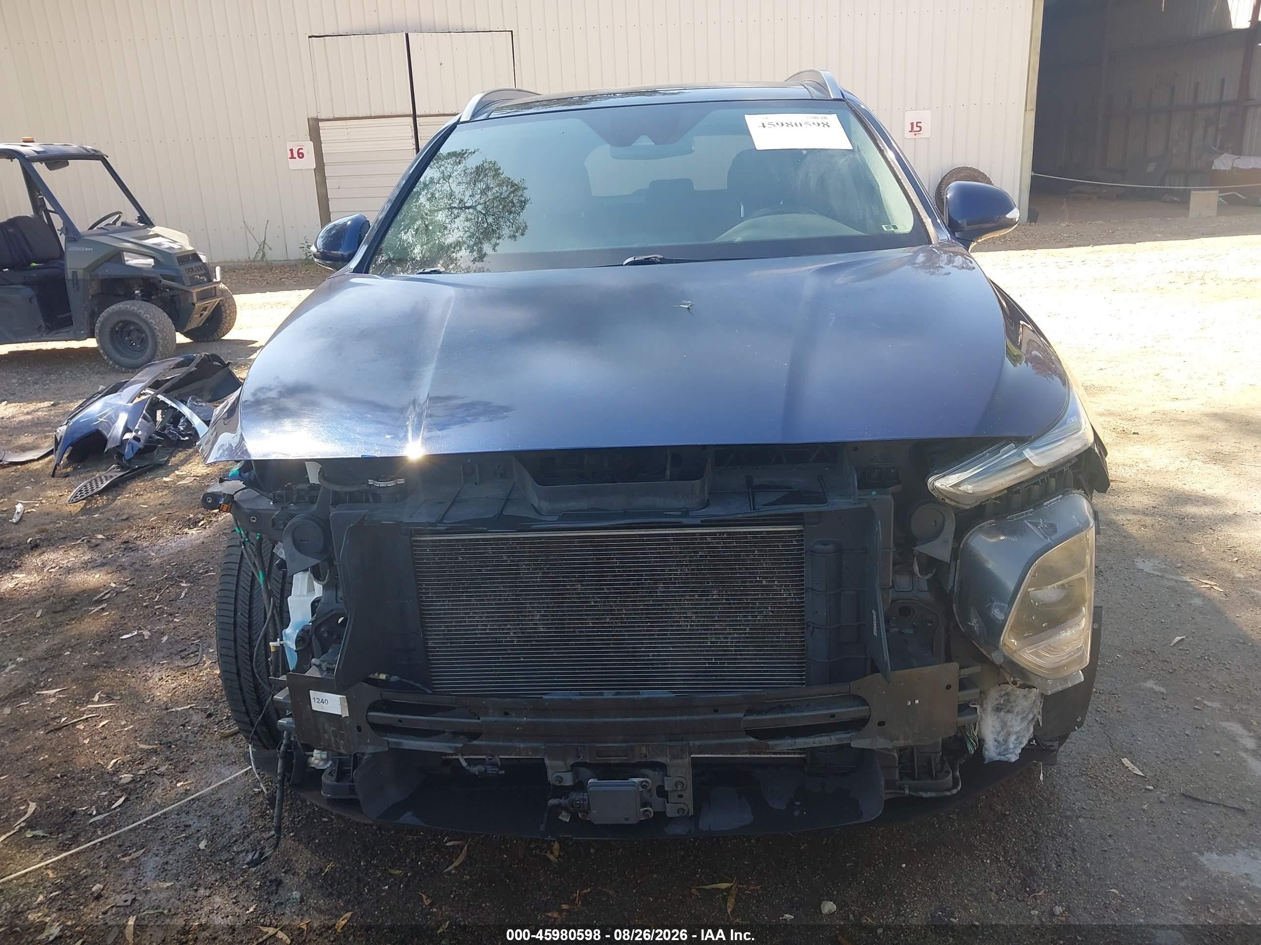 2020 Hyundai Santa Fe Sel Blue vin: 5NMS33AD7LH150355