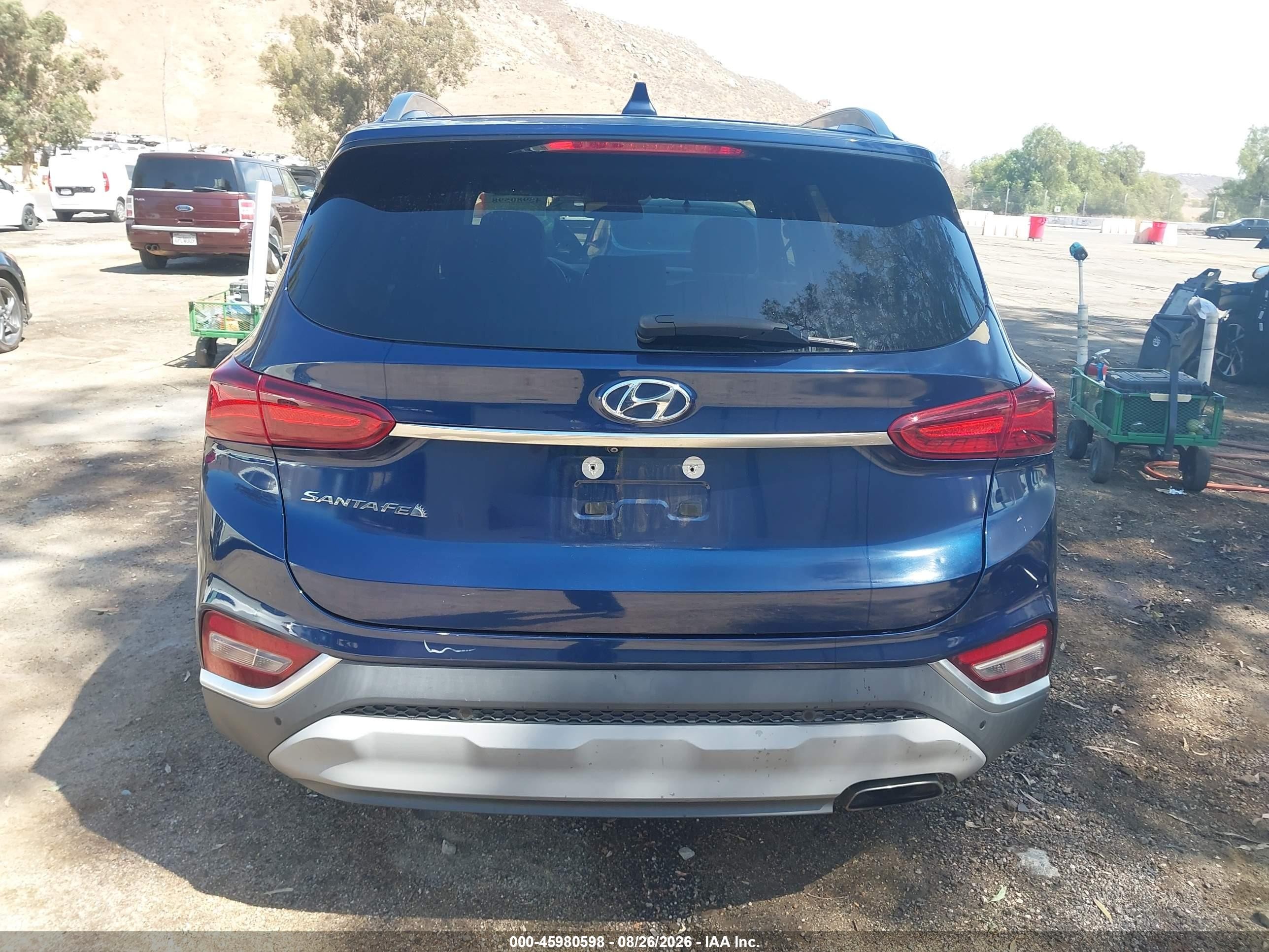 2020 Hyundai Santa Fe Sel Blue vin: 5NMS33AD7LH150355