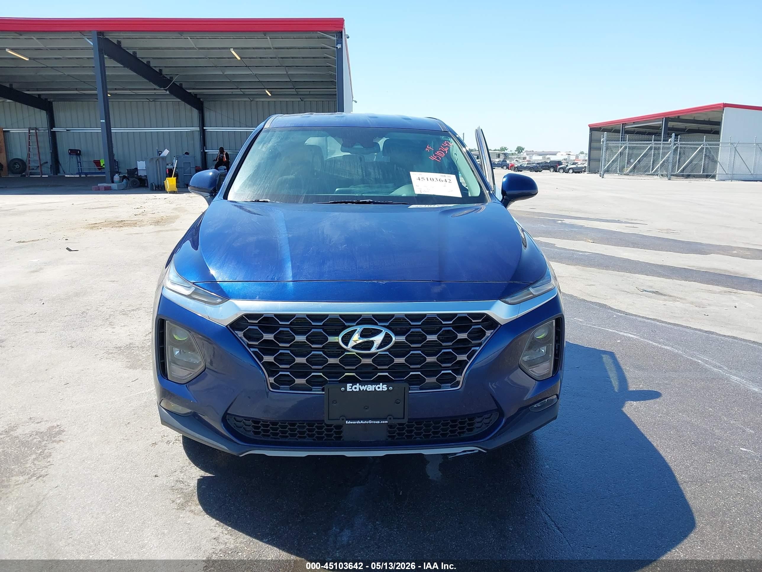 2020 Hyundai Santa Fe Sel Blue vin: 5NMS33AD8LH195627