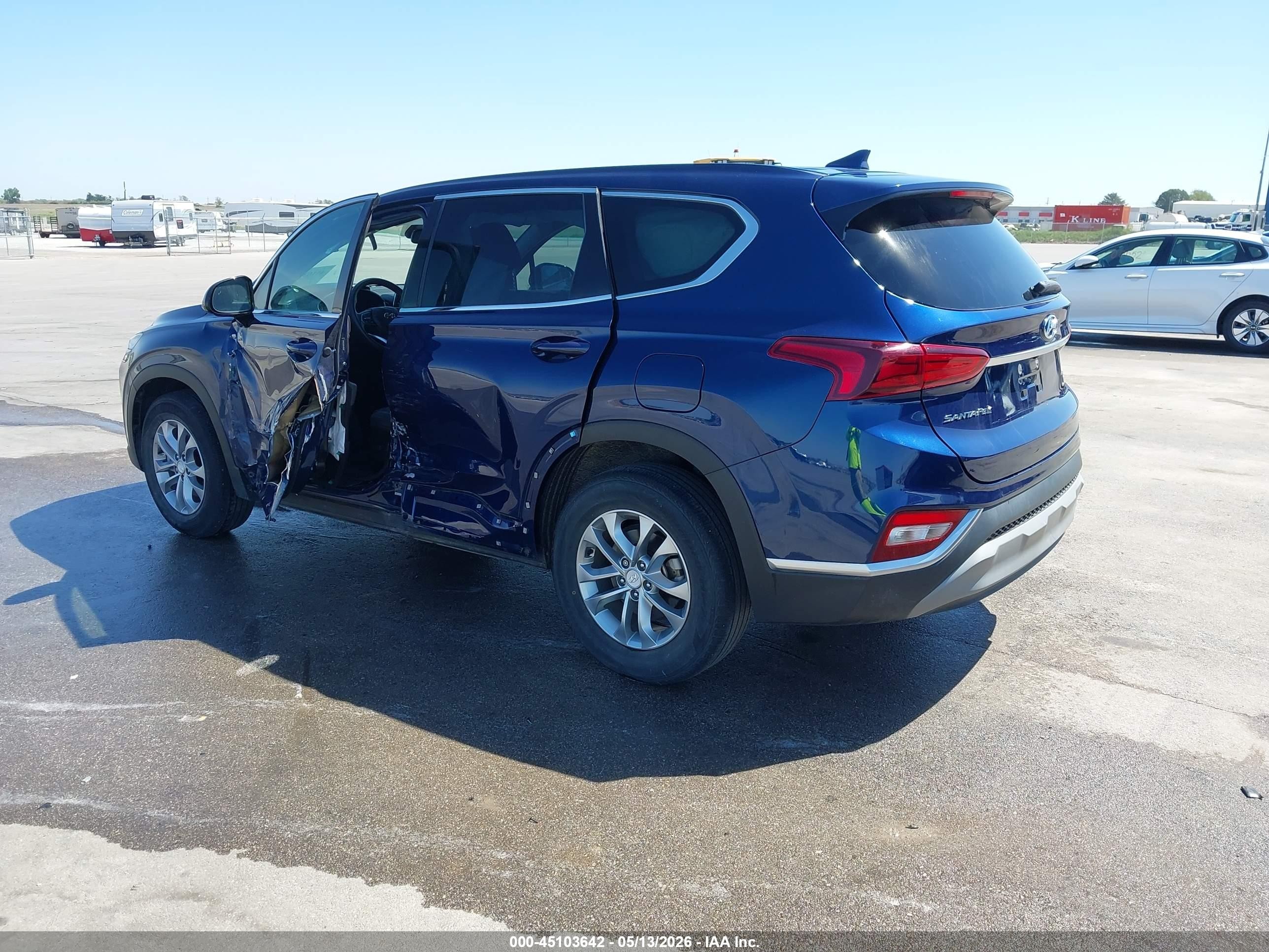 2020 Hyundai Santa Fe Sel Blue vin: 5NMS33AD8LH195627