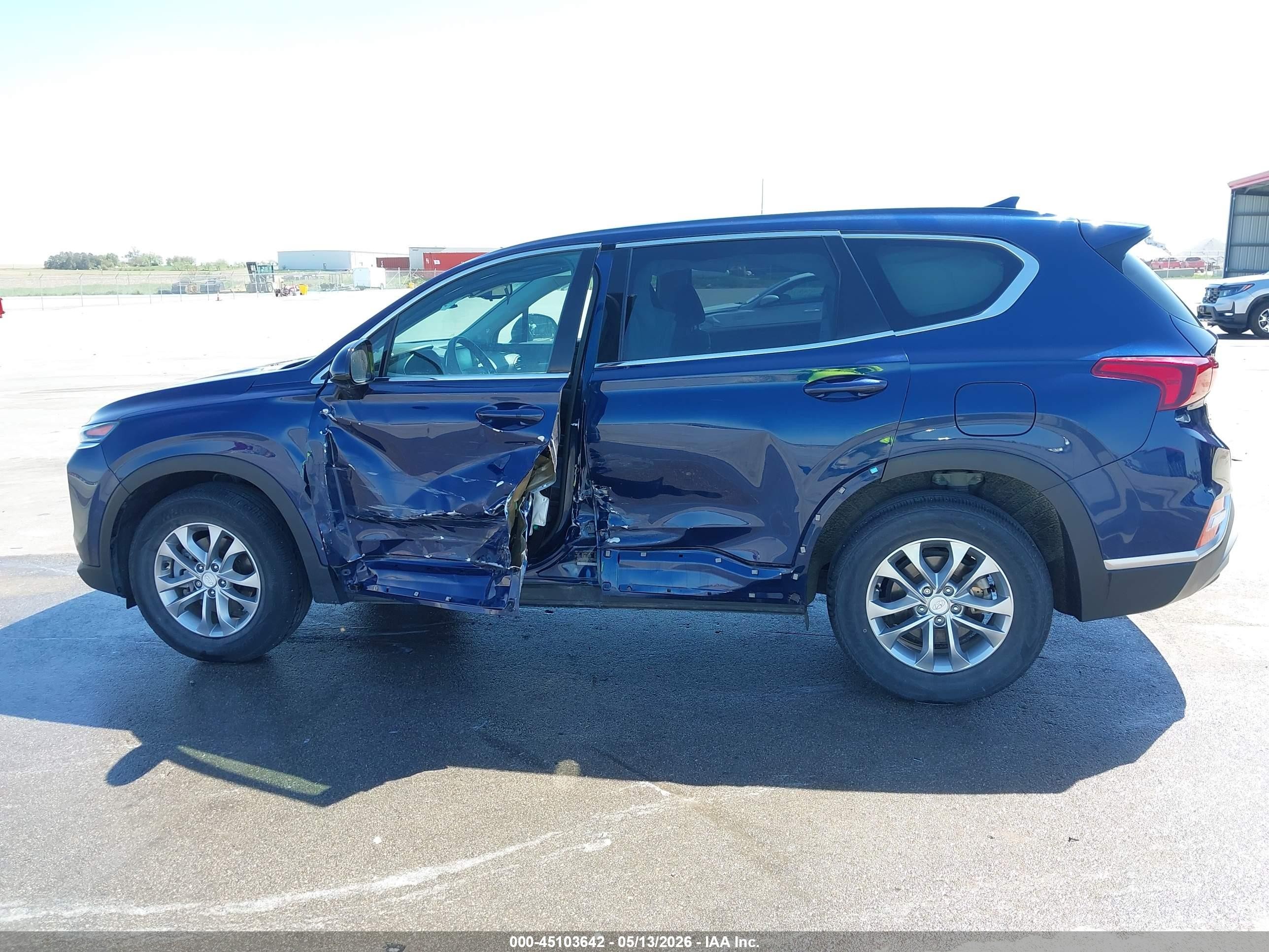 2020 Hyundai Santa Fe Sel Blue vin: 5NMS33AD8LH195627