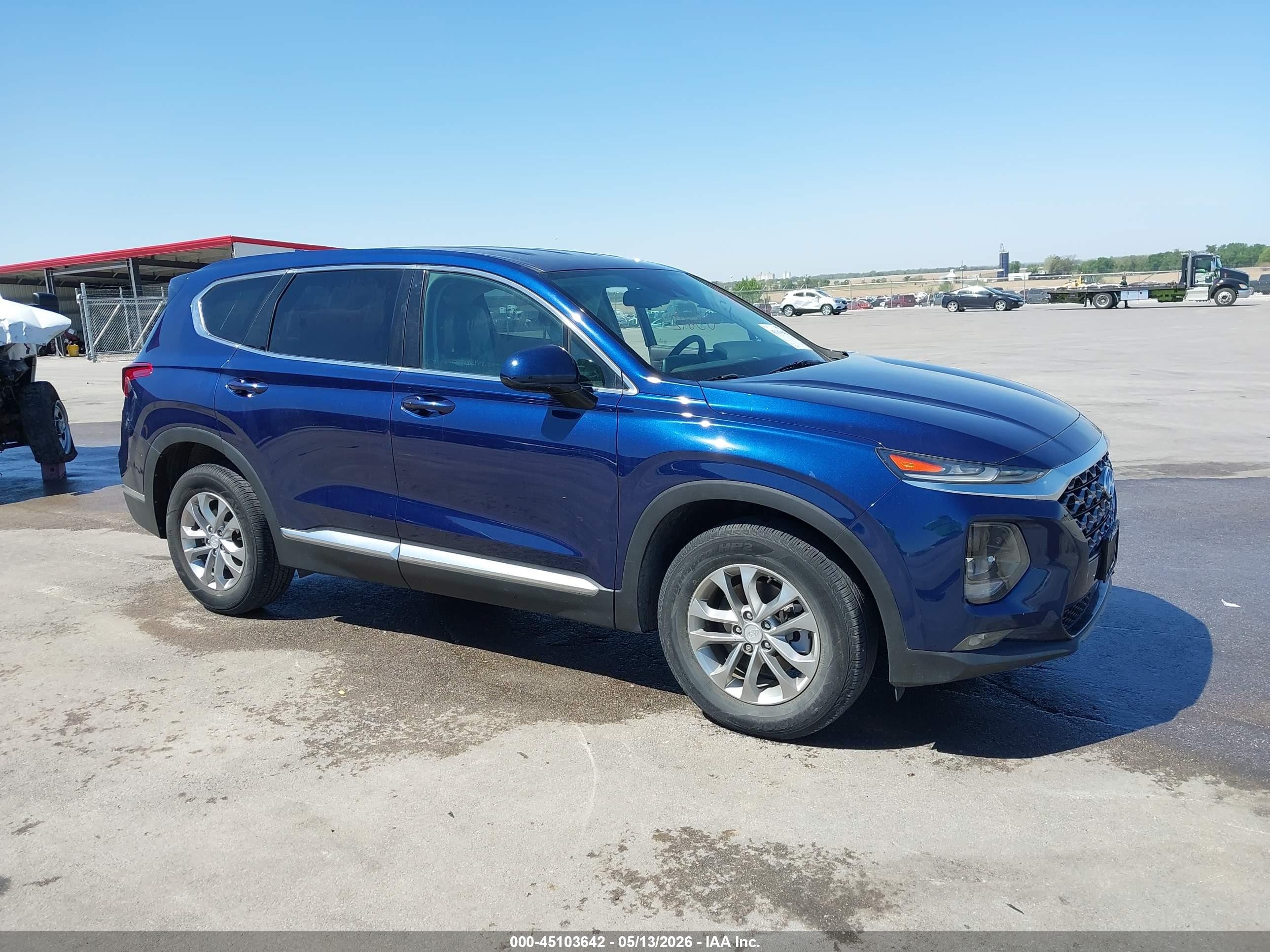 2020 Hyundai Santa Fe Sel Blue vin: 5NMS33AD8LH195627