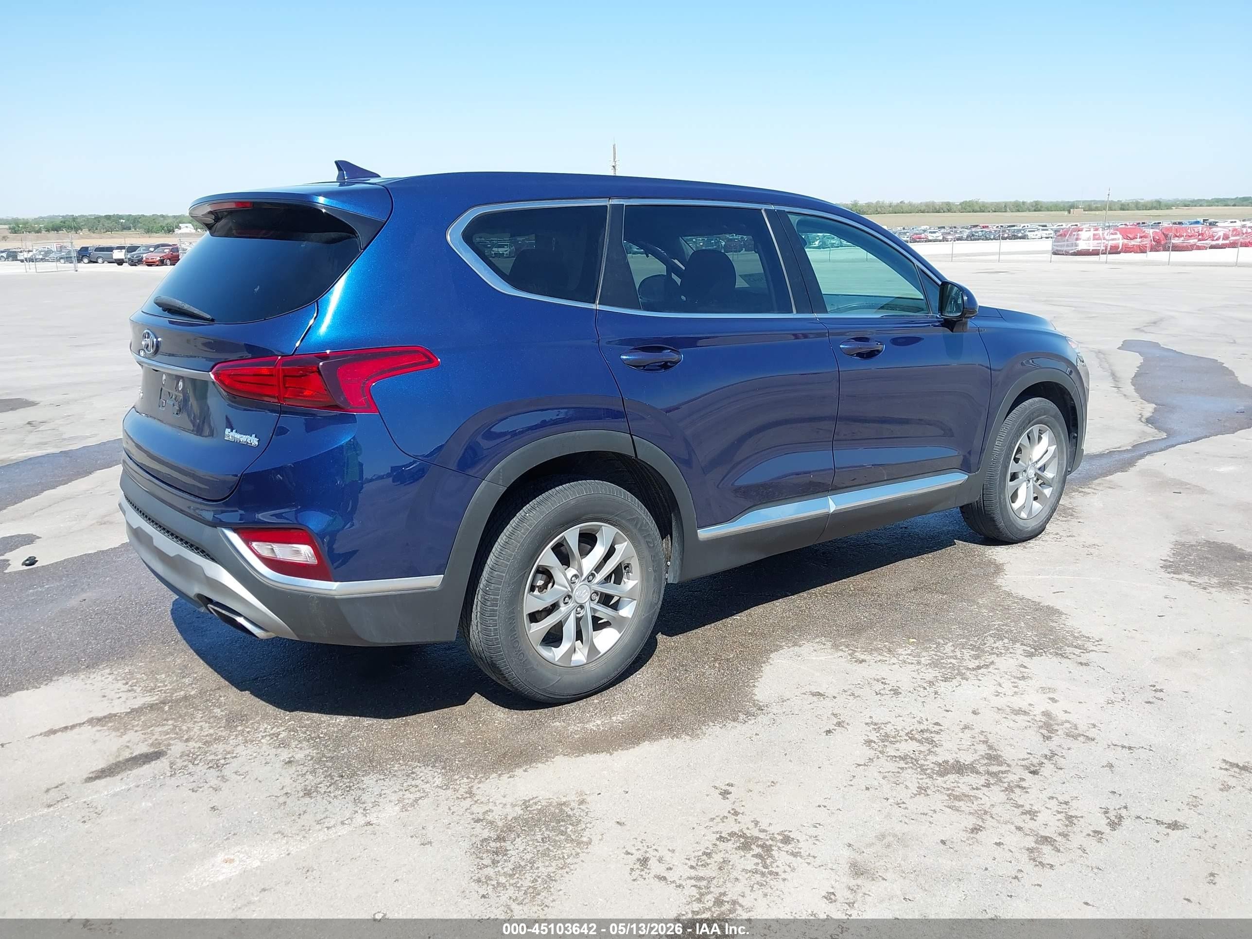 2020 Hyundai Santa Fe Sel Blue vin: 5NMS33AD8LH195627