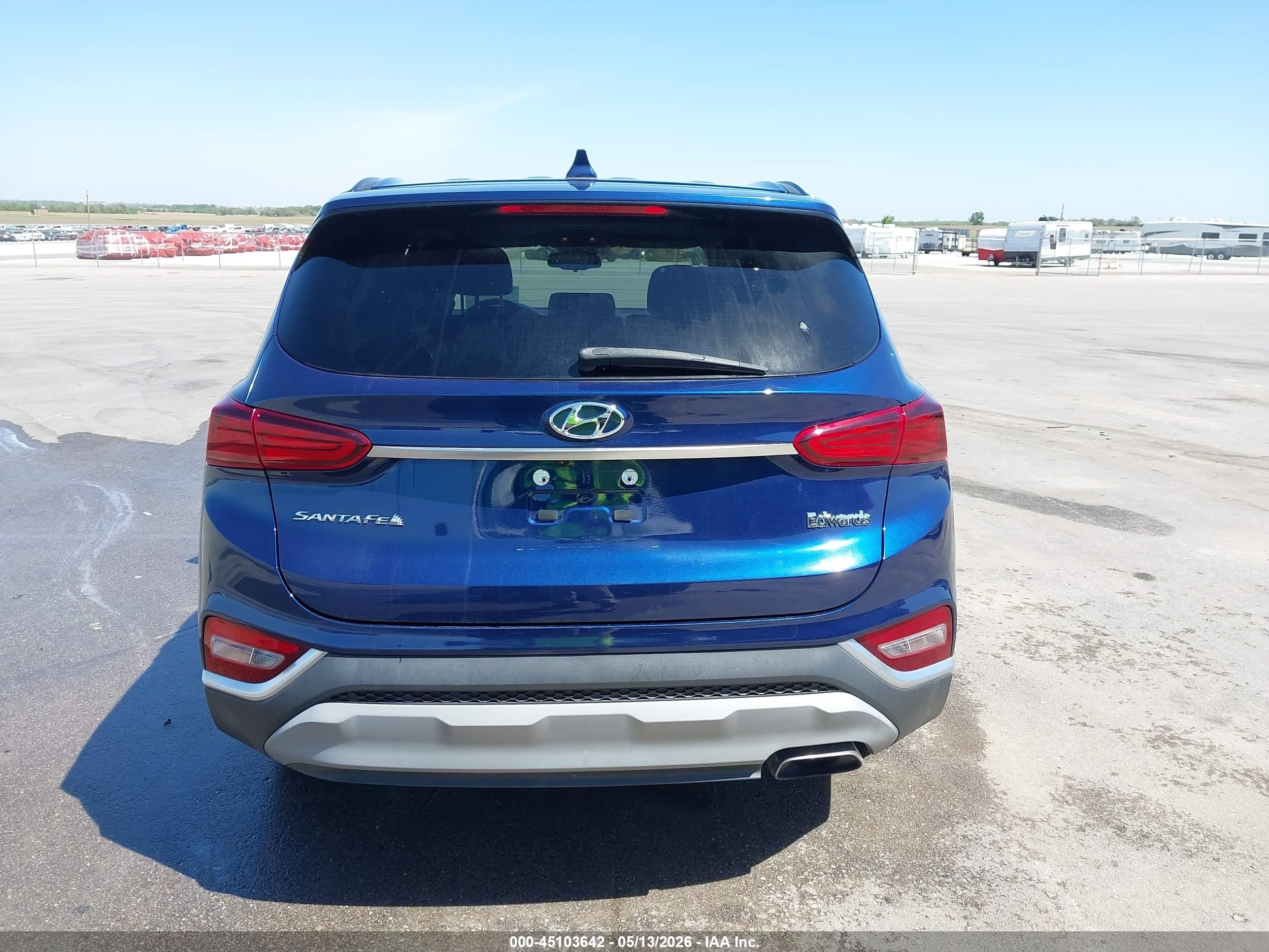 2020 Hyundai Santa Fe Sel Blue vin: 5NMS33AD8LH195627