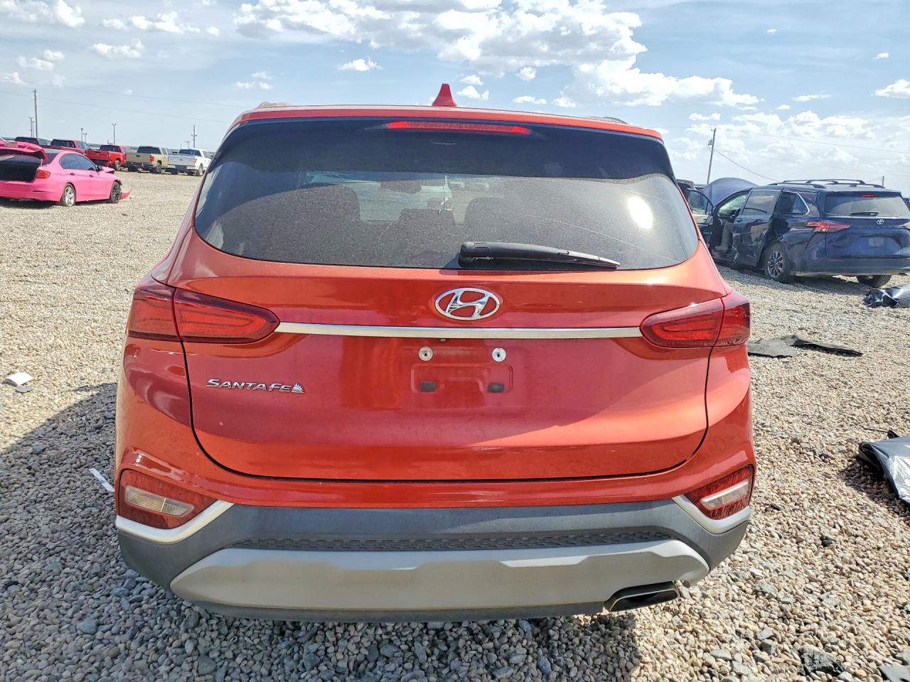 2020 Hyundai Santa Fe Sel Оранжевый vin: 5NMS33AD9LH205002