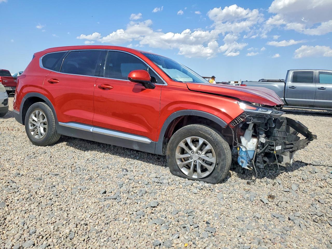 2020 Hyundai Santa Fe Sel Оранжевый vin: 5NMS33AD9LH205002