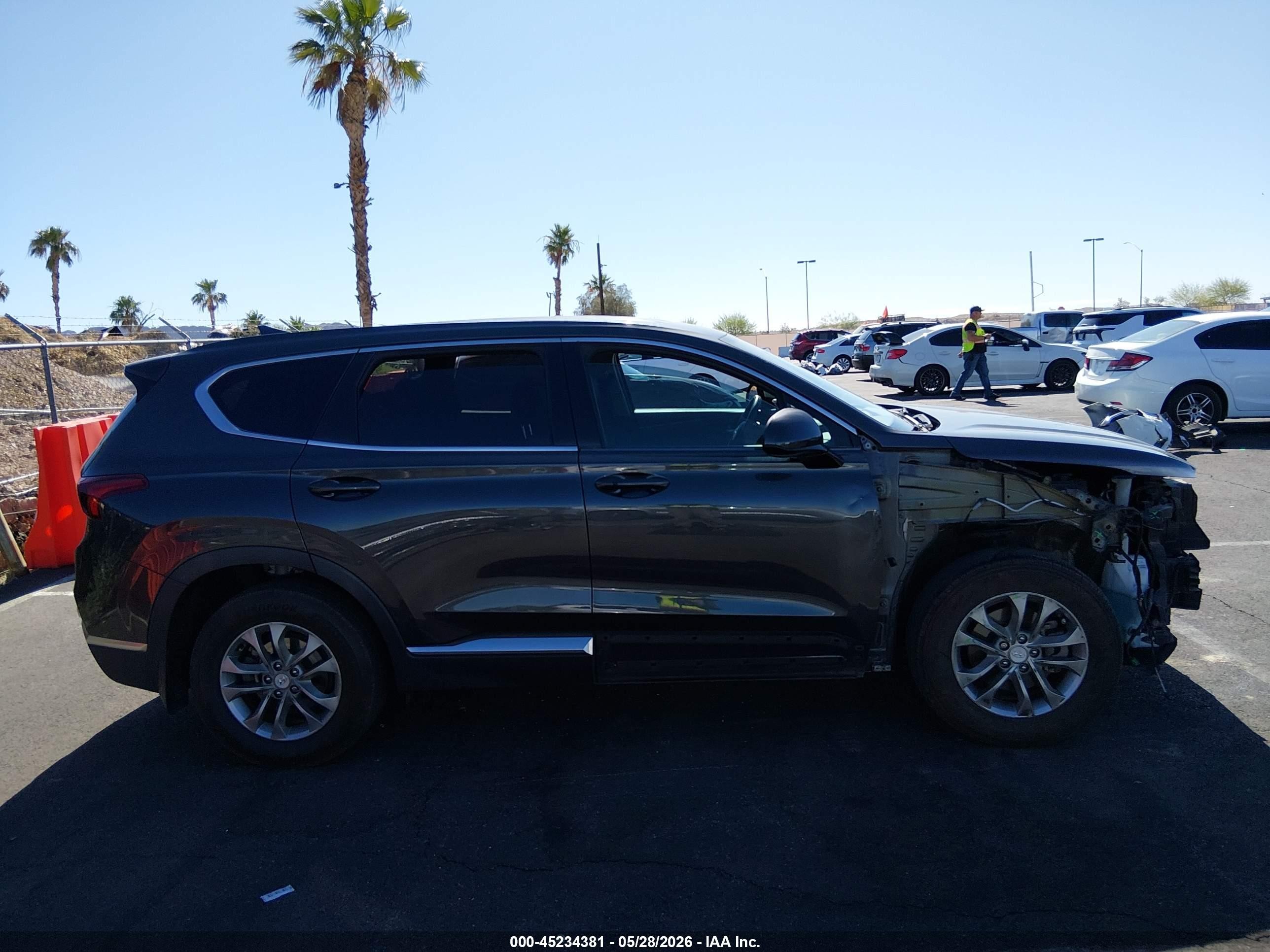 2020 Hyundai Santa Fe Sel Серый vin: 5NMS33AD9LH217912