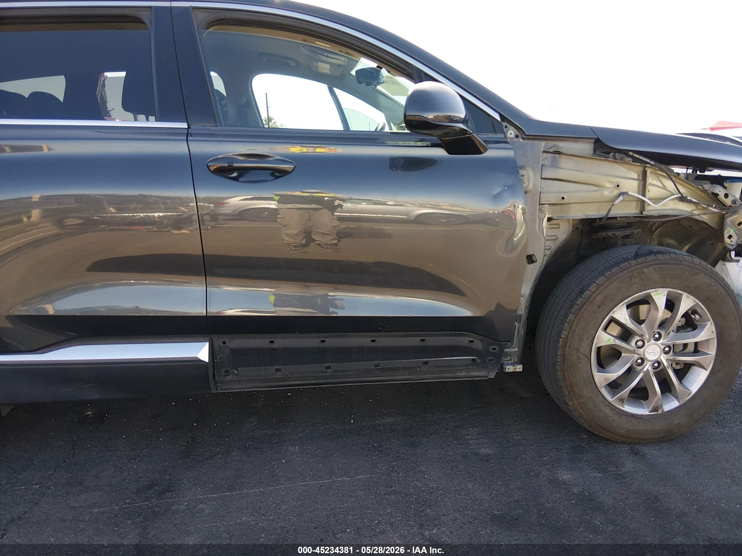 2020 Hyundai Santa Fe Sel Серый vin: 5NMS33AD9LH217912
