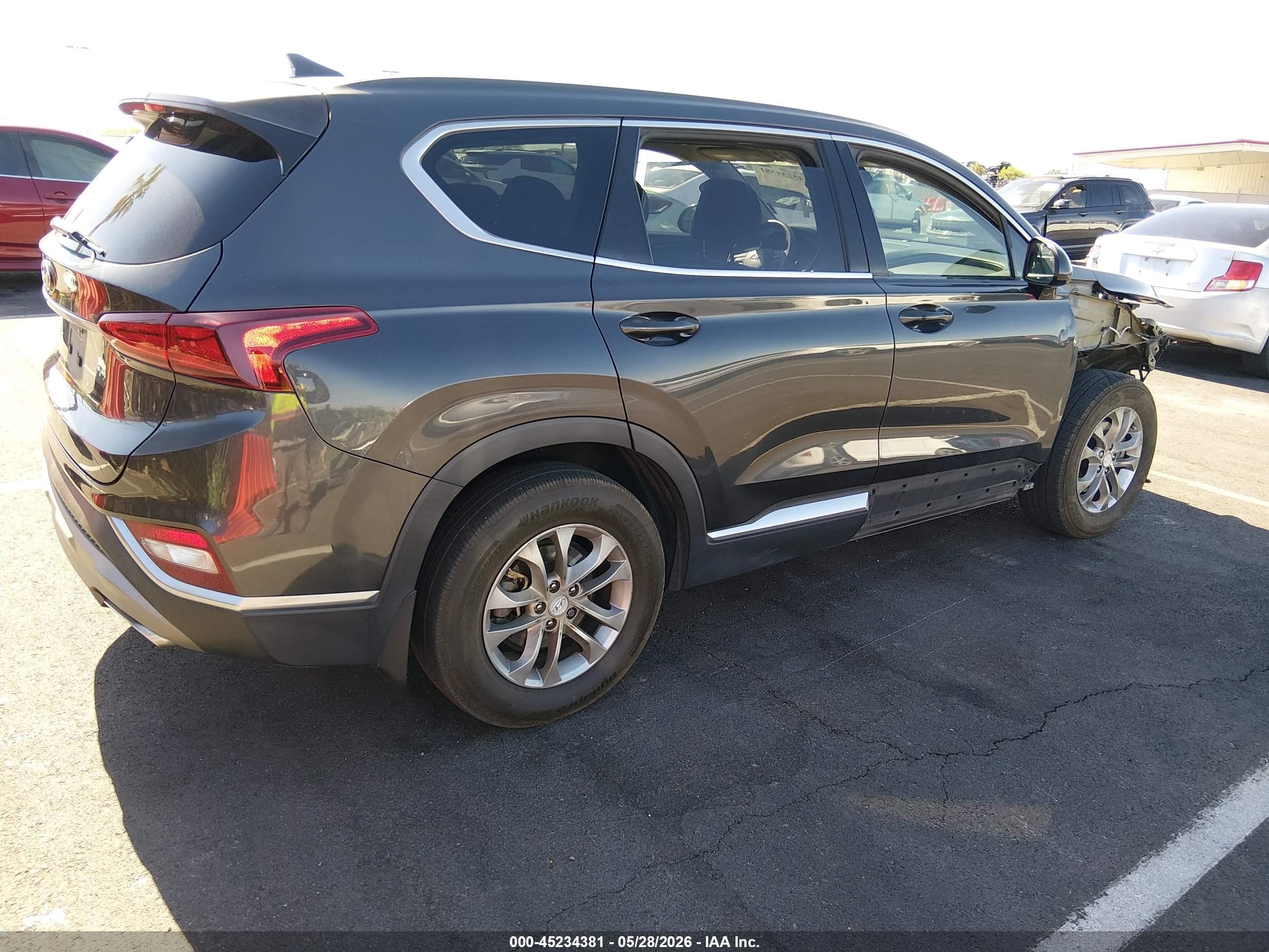 2020 Hyundai Santa Fe Sel Серый vin: 5NMS33AD9LH217912