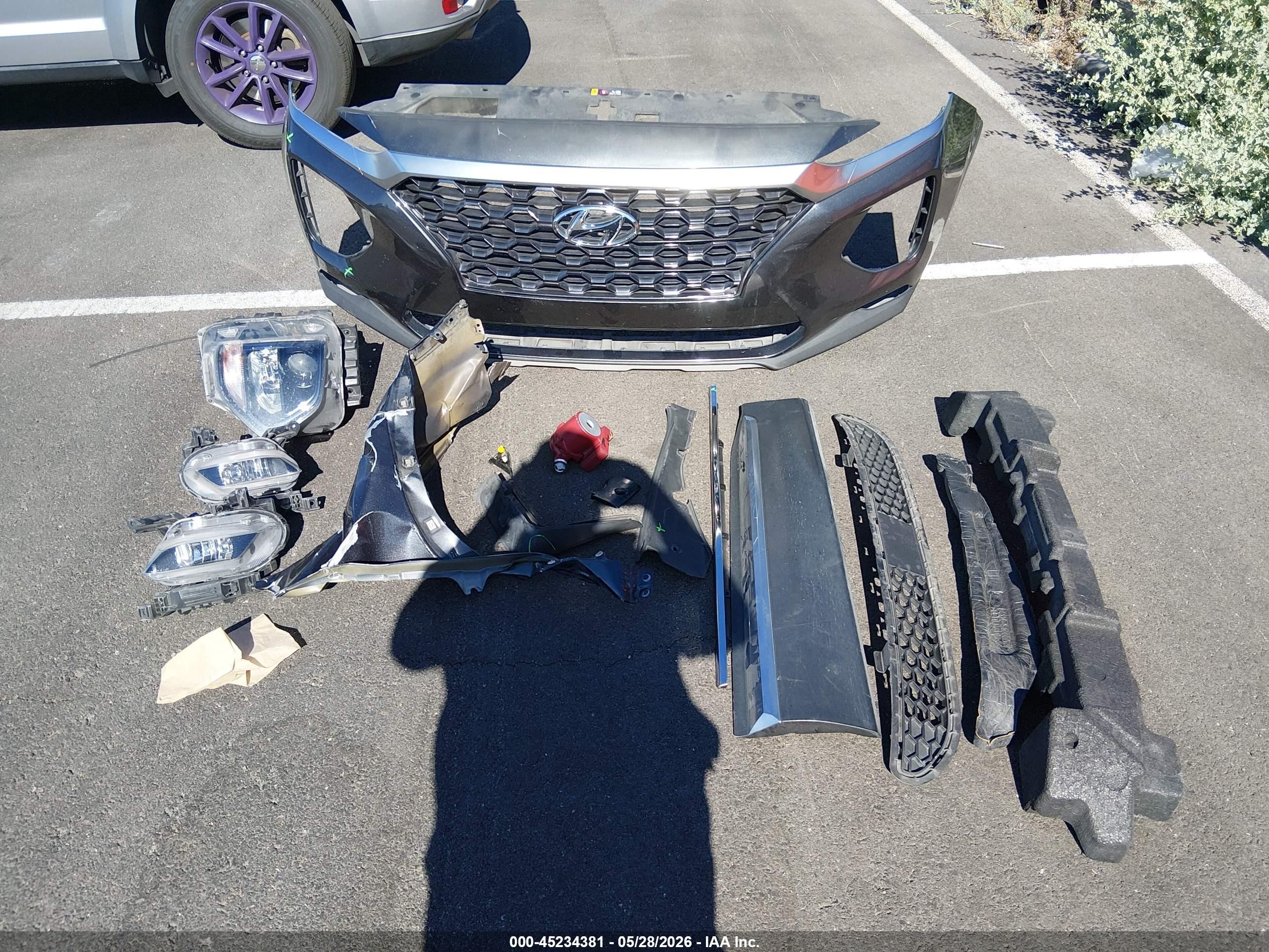 2020 Hyundai Santa Fe Sel Серый vin: 5NMS33AD9LH217912