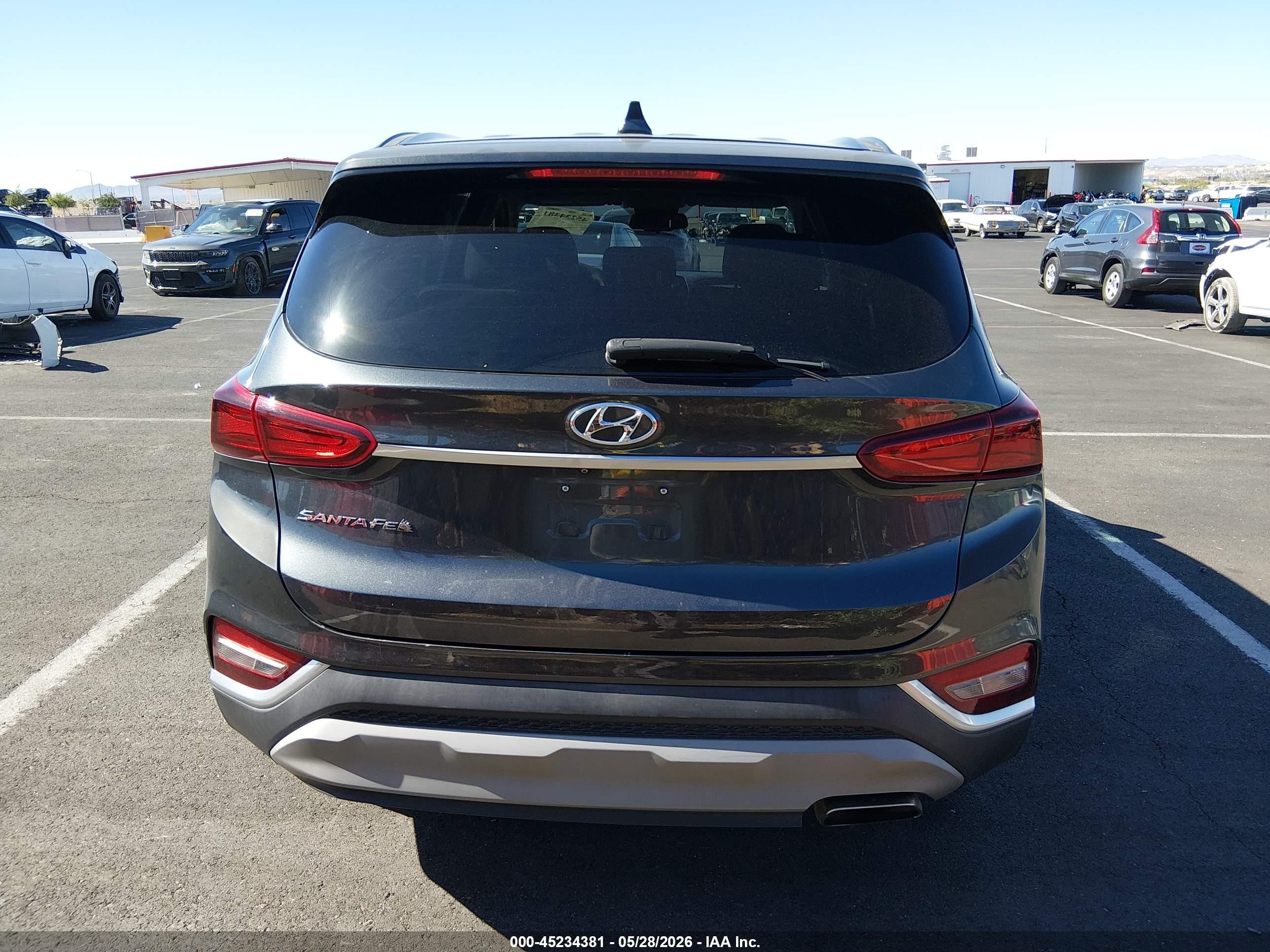2020 Hyundai Santa Fe Sel Серый vin: 5NMS33AD9LH217912