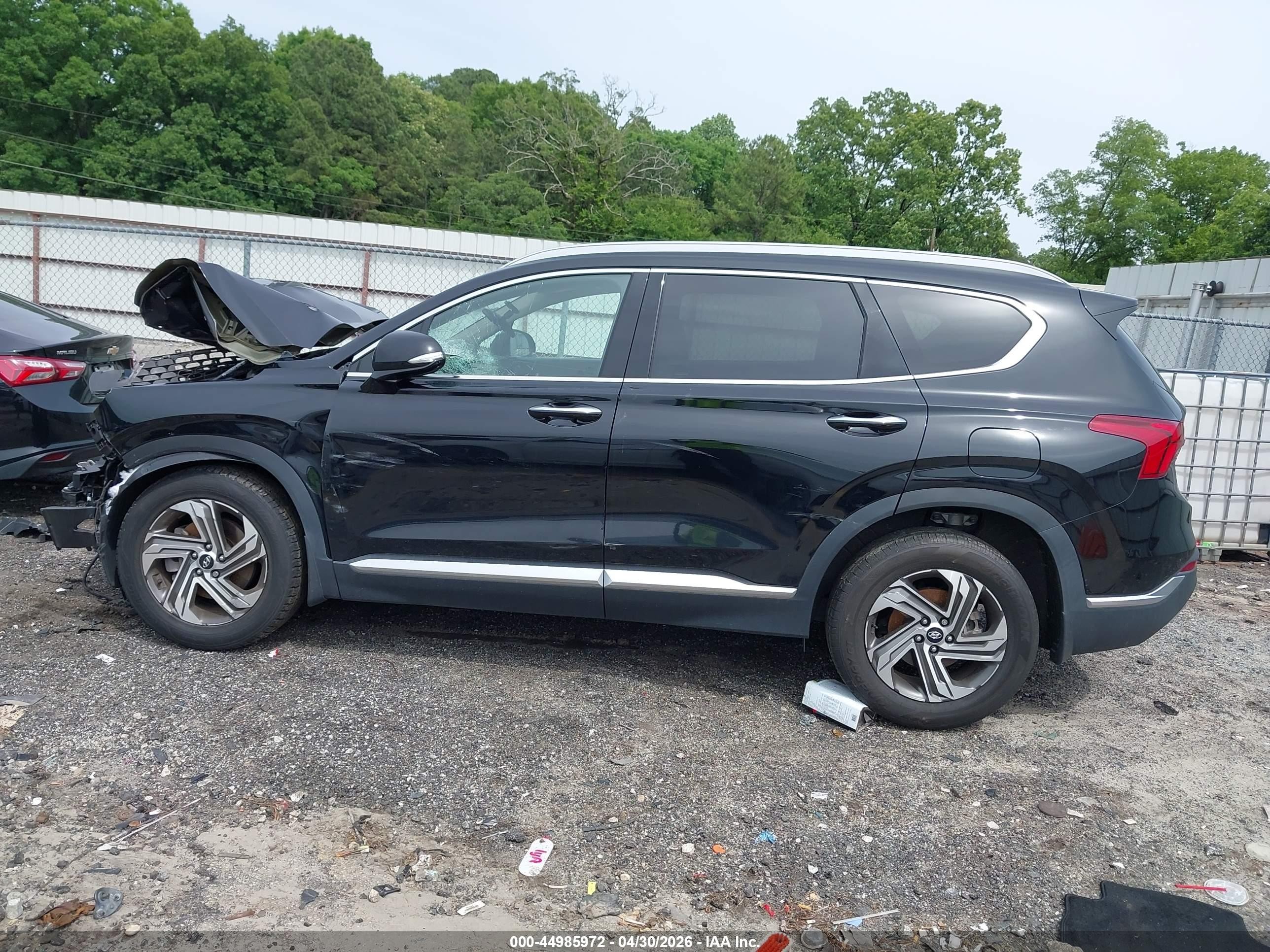 2022 Hyundai Santa Fe Sel Black vin: 5NMS34AJ7NH474940