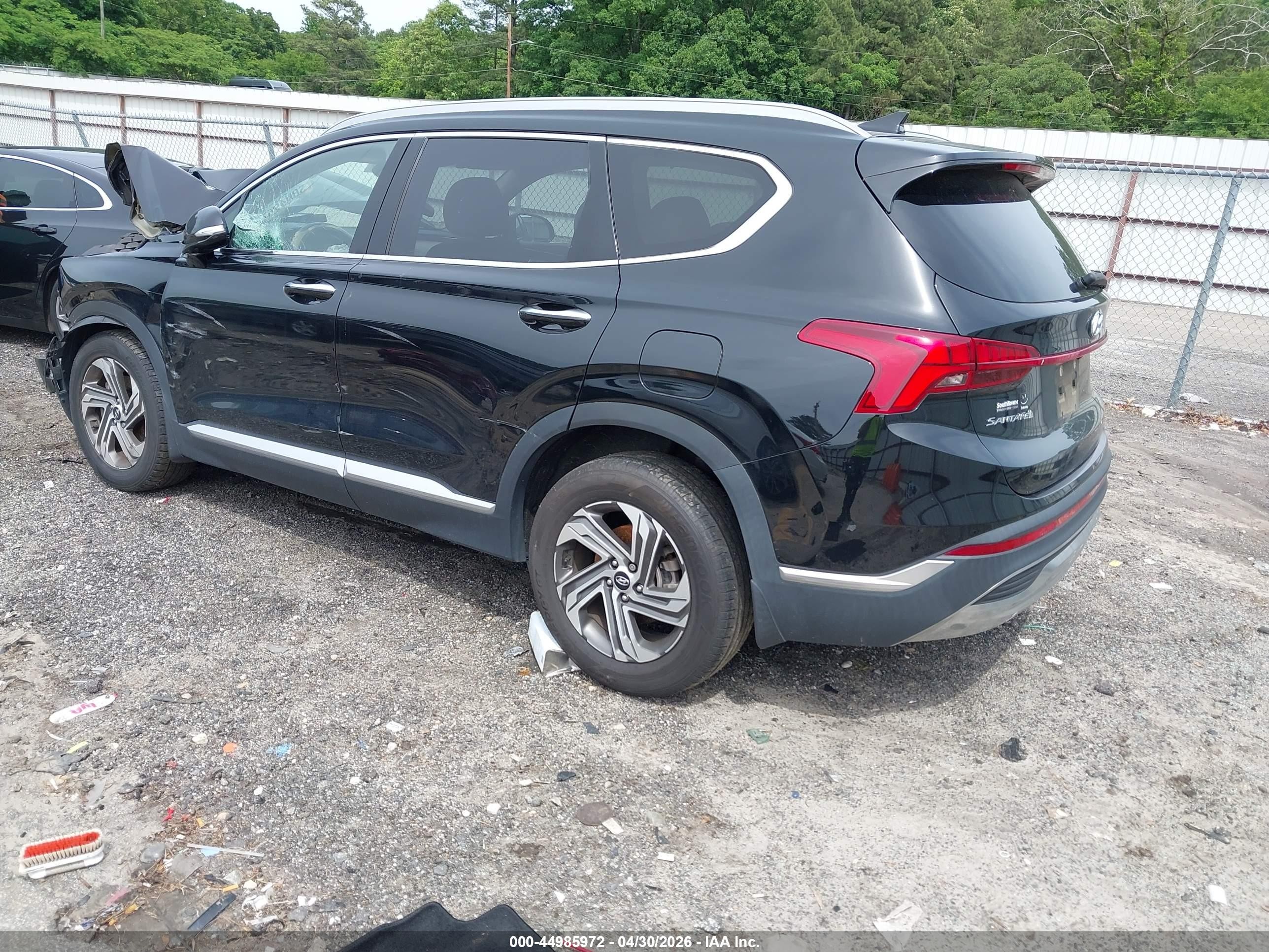 2022 Hyundai Santa Fe Sel Black vin: 5NMS34AJ7NH474940