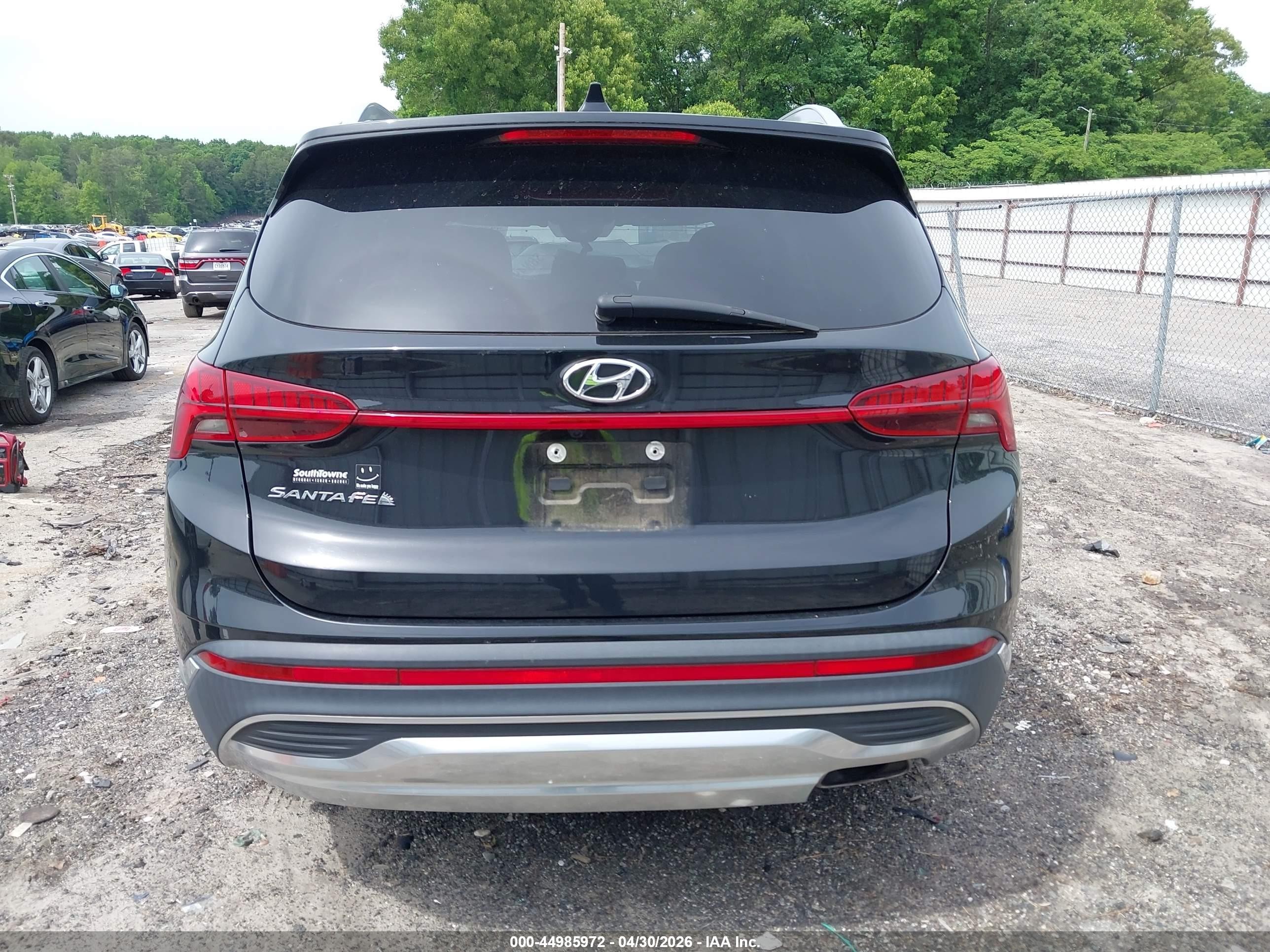 2022 Hyundai Santa Fe Sel Black vin: 5NMS34AJ7NH474940