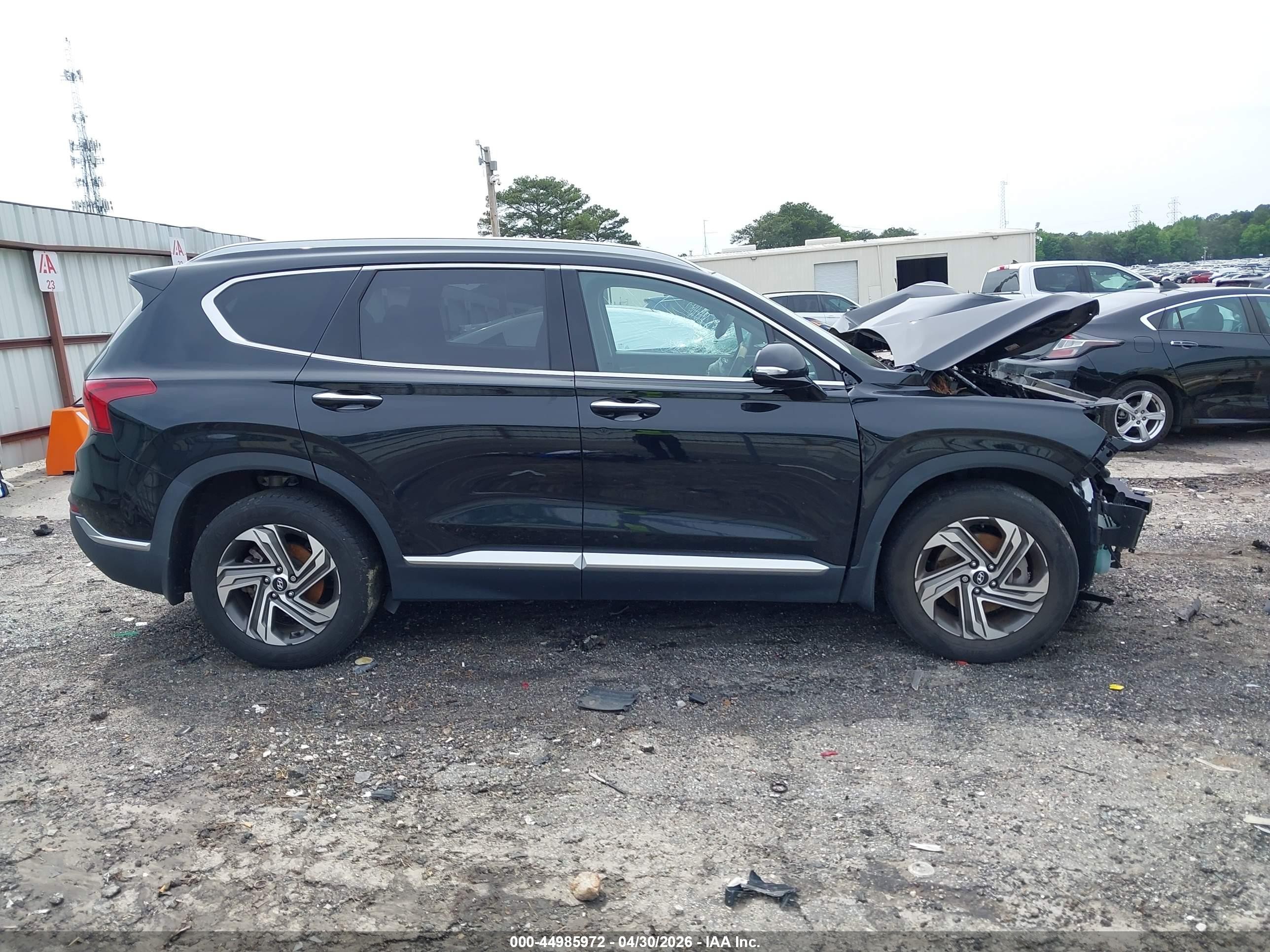 2022 Hyundai Santa Fe Sel Black vin: 5NMS34AJ7NH474940