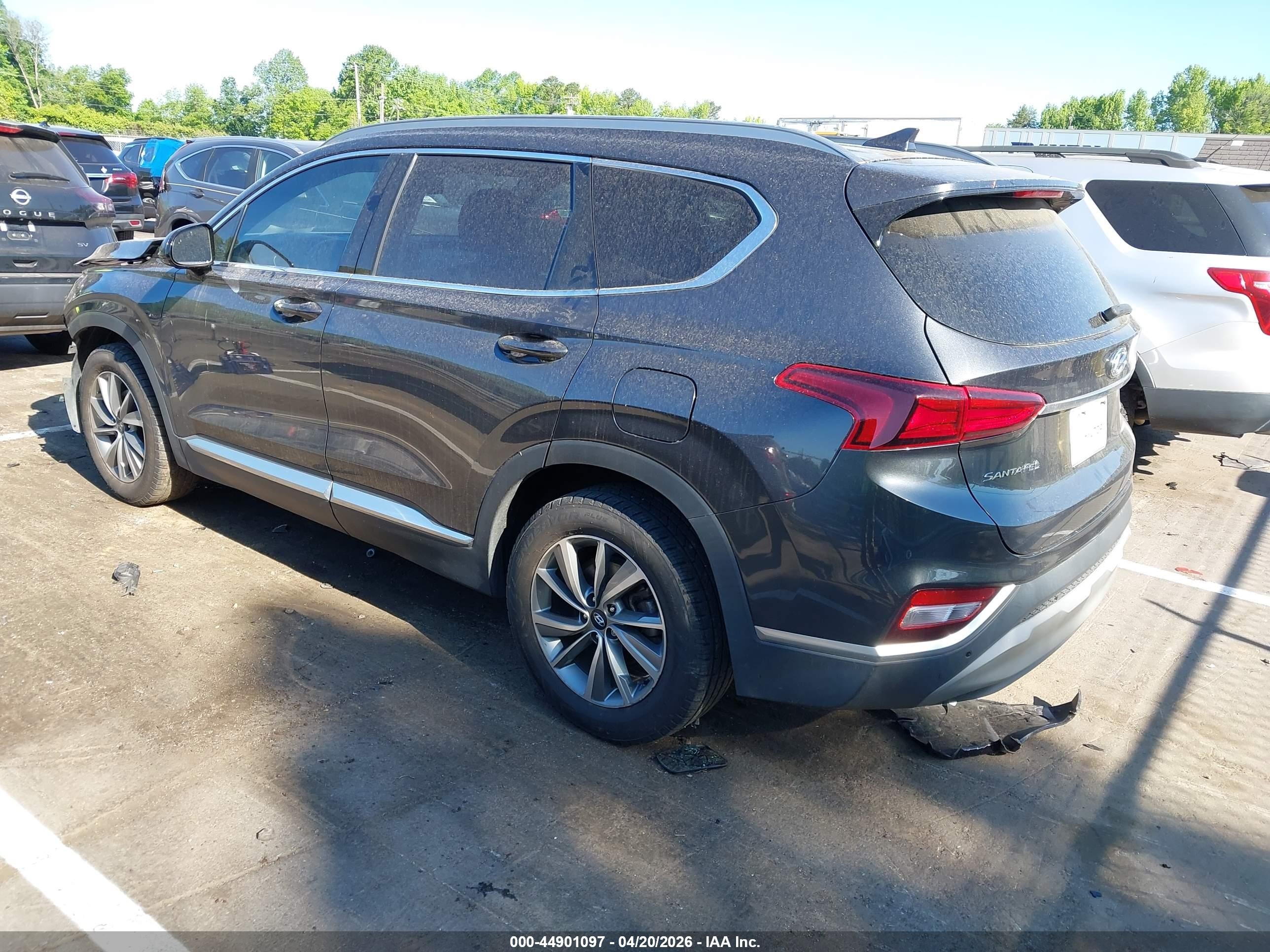 2020 Hyundai Santa Fe Sel Gray vin: 5NMS3CAD6LH196310