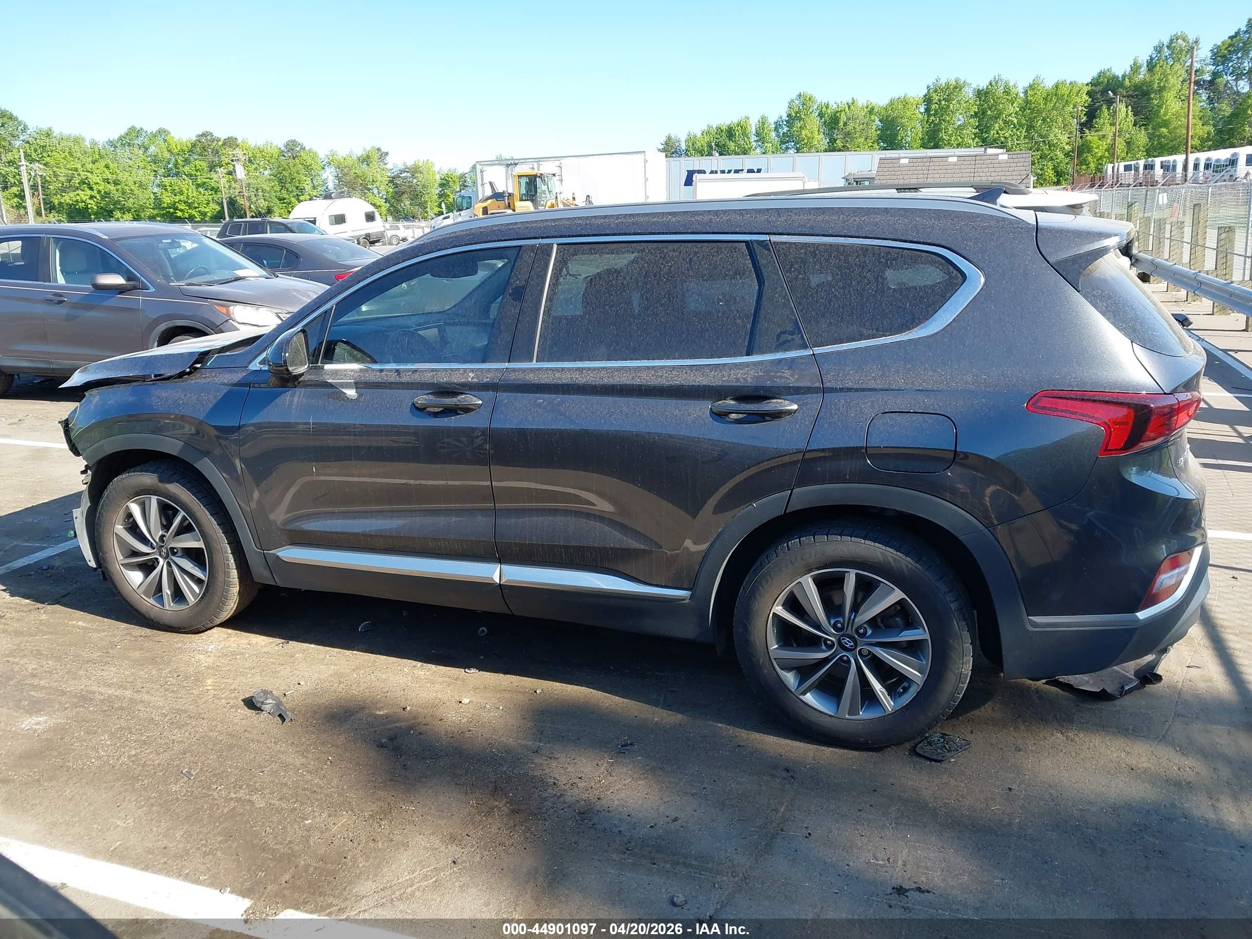 2020 Hyundai Santa Fe Sel Gray vin: 5NMS3CAD6LH196310