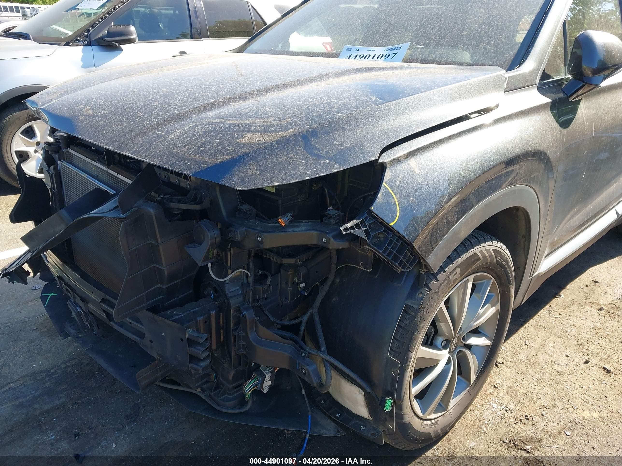 2020 Hyundai Santa Fe Sel Gray vin: 5NMS3CAD6LH196310