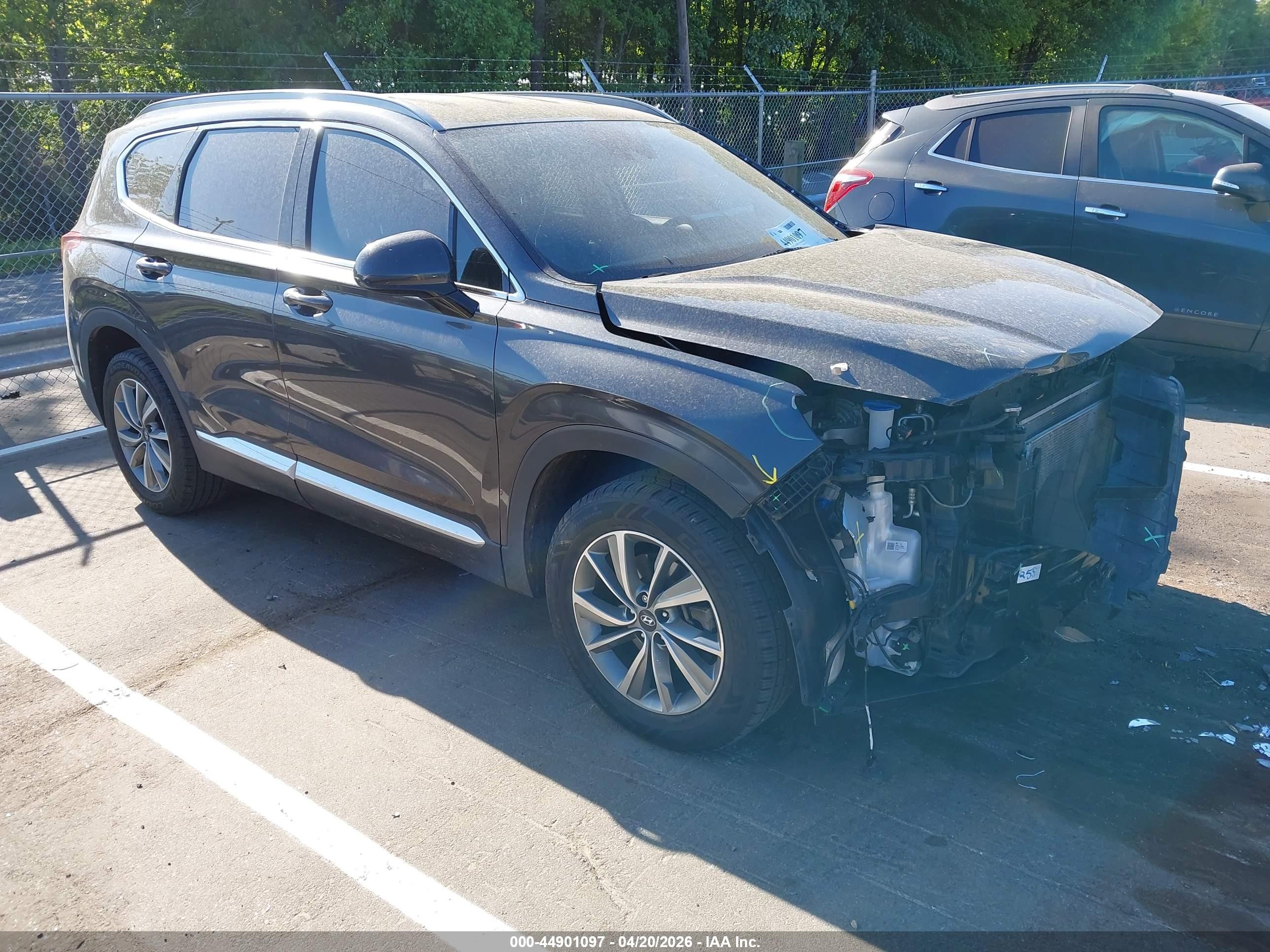 2020 Hyundai Santa Fe Sel Gray vin: 5NMS3CAD6LH196310