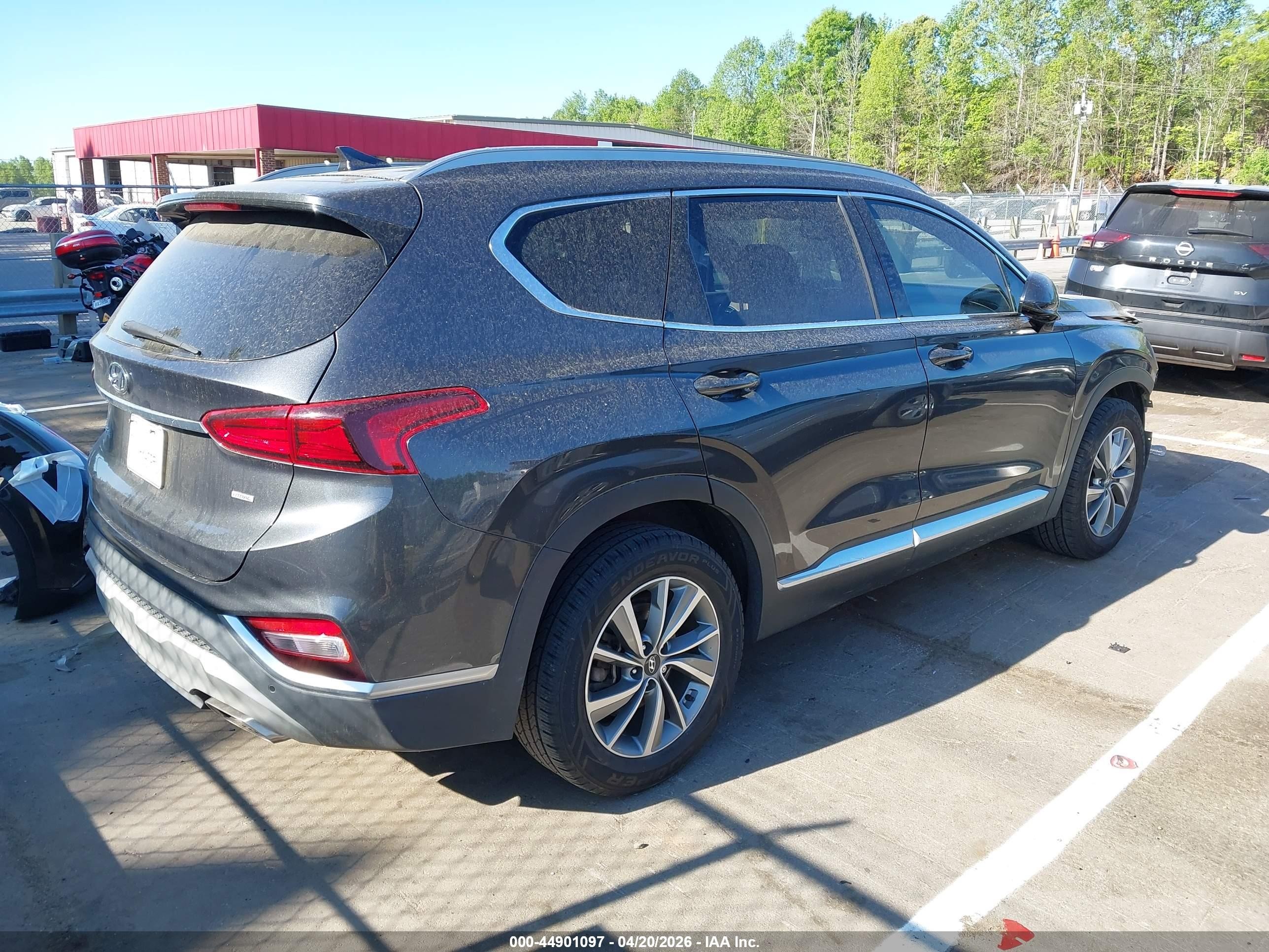 2020 Hyundai Santa Fe Sel Gray vin: 5NMS3CAD6LH196310