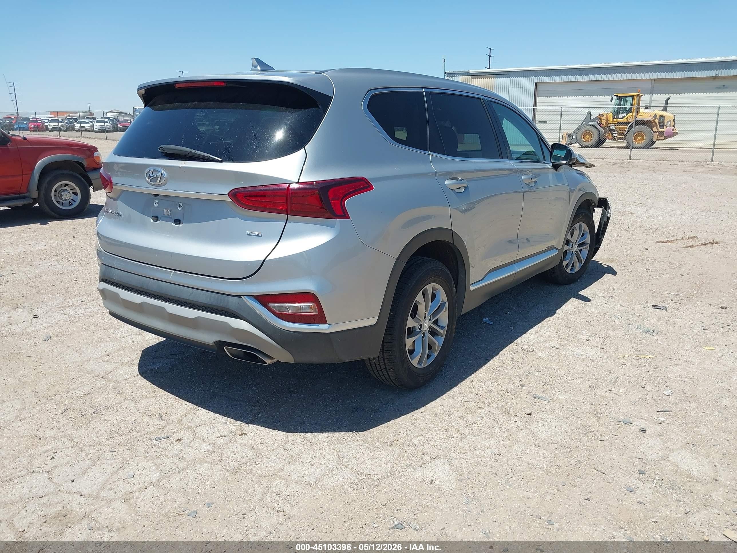 2020 Hyundai Santa Fe Sel Silver vin: 5NMS3CAD6LH214322
