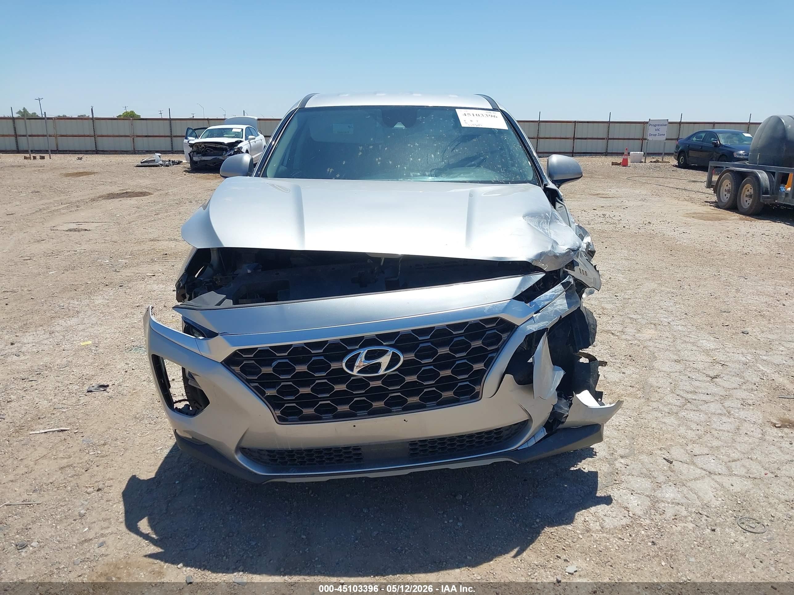 2020 Hyundai Santa Fe Sel Silver vin: 5NMS3CAD6LH214322