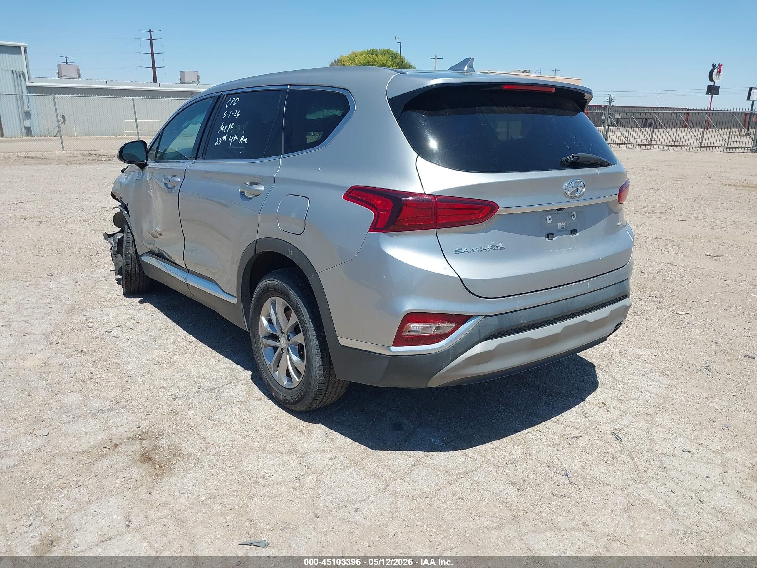 2020 Hyundai Santa Fe Sel Silver vin: 5NMS3CAD6LH214322