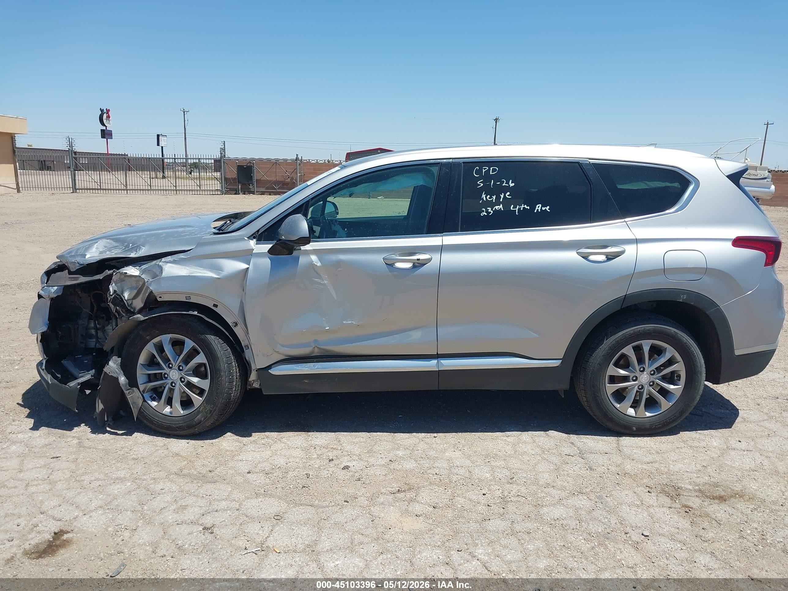 2020 Hyundai Santa Fe Sel Silver vin: 5NMS3CAD6LH214322