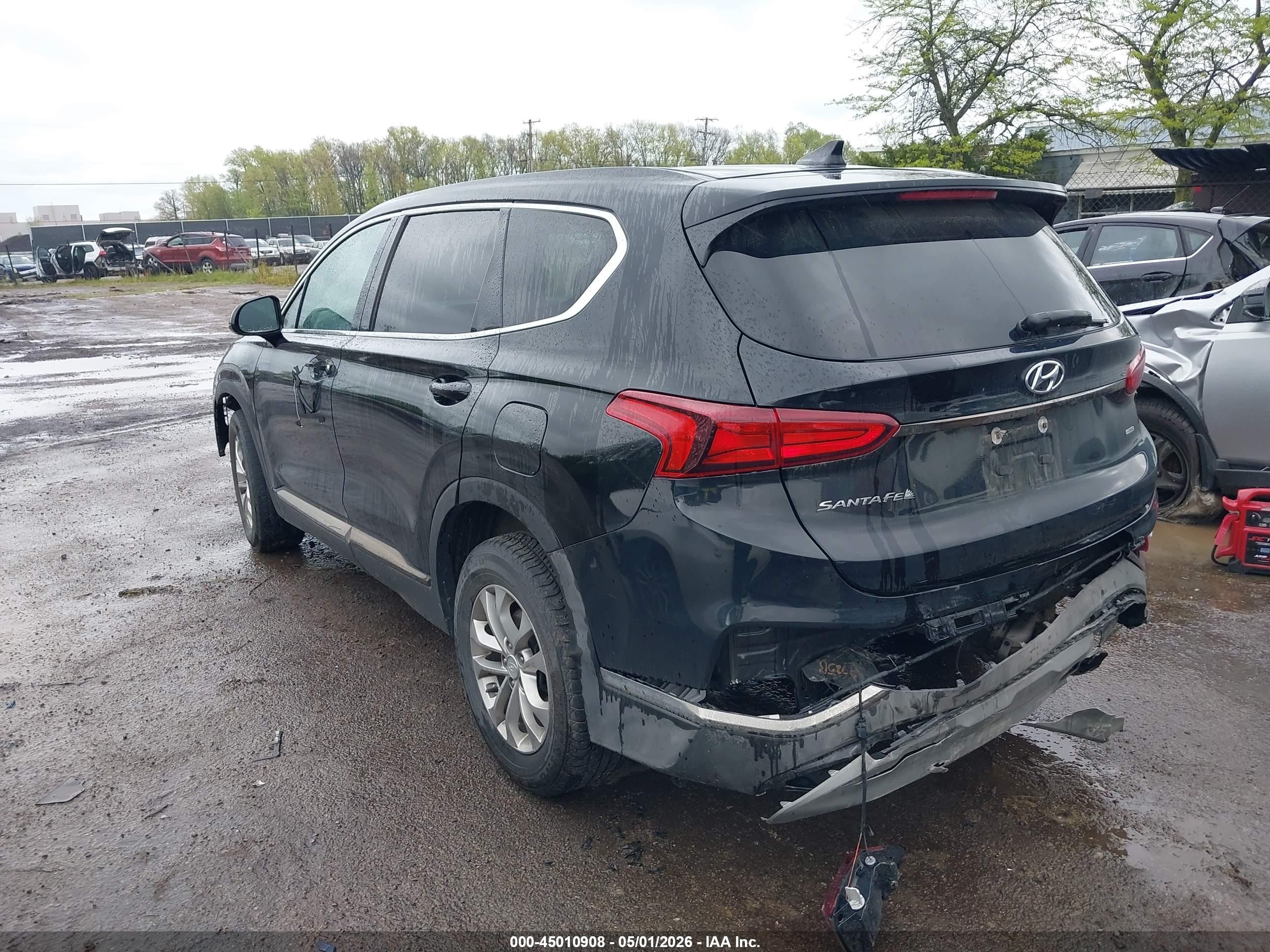 2019 Hyundai Santa Fe Sel Black vin: 5NMS3CAD7KH016573