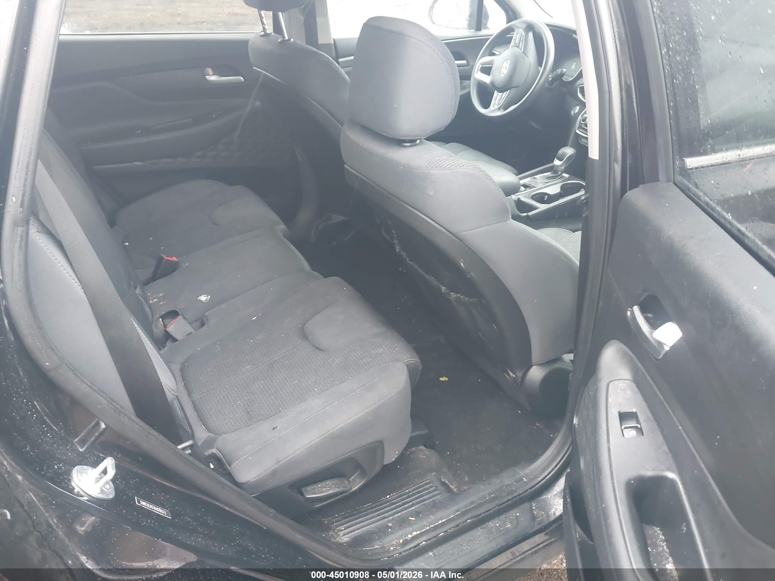 2019 Hyundai Santa Fe Sel Black vin: 5NMS3CAD7KH016573