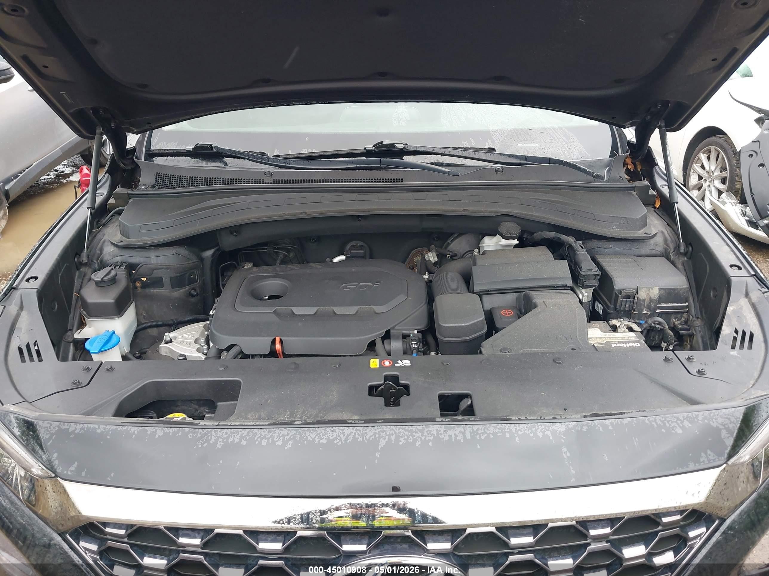 2019 Hyundai Santa Fe Sel Black vin: 5NMS3CAD7KH016573