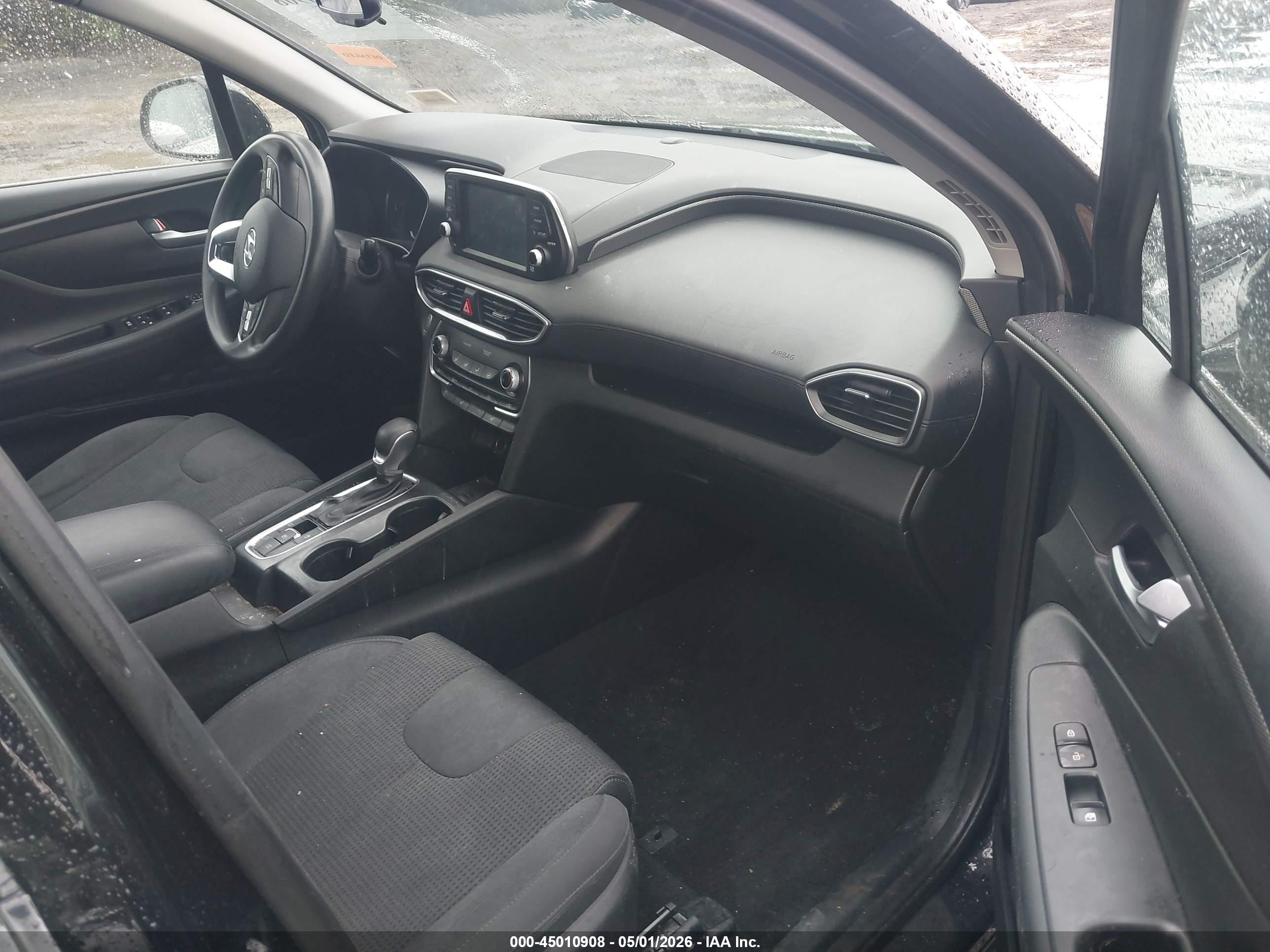 2019 Hyundai Santa Fe Sel Black vin: 5NMS3CAD7KH016573