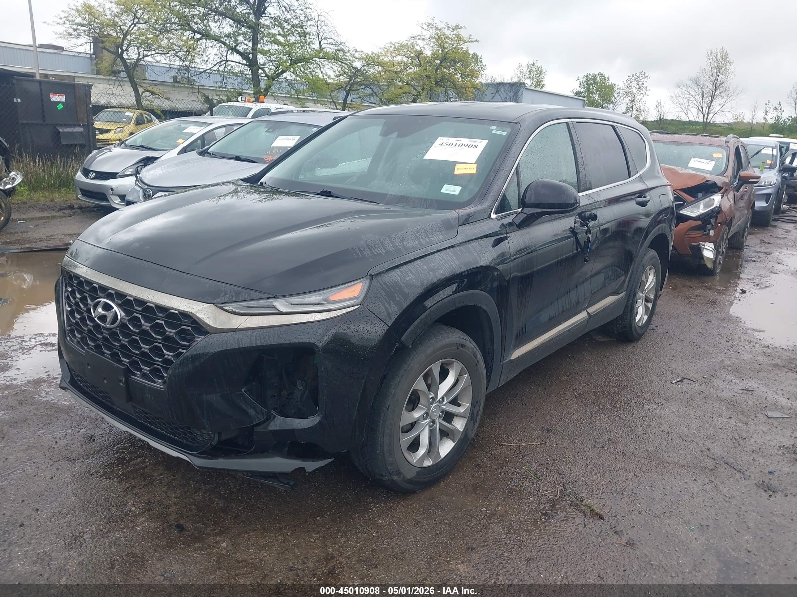 2019 Hyundai Santa Fe Sel Black vin: 5NMS3CAD7KH016573