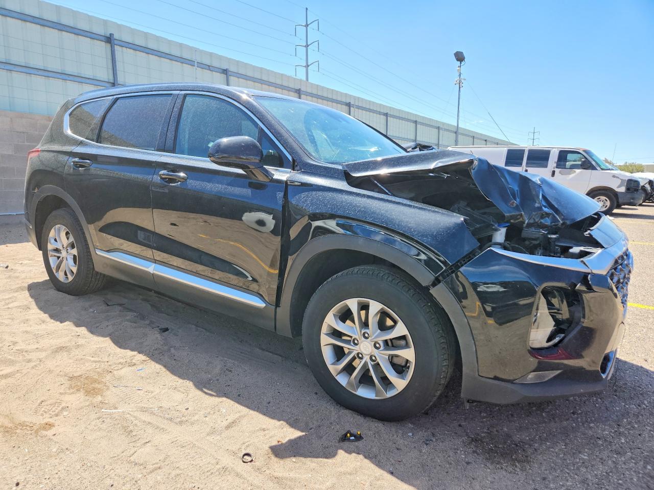 2020 Hyundai Santa Fe Sel Black vin: 5NMS3CAD7LH192590