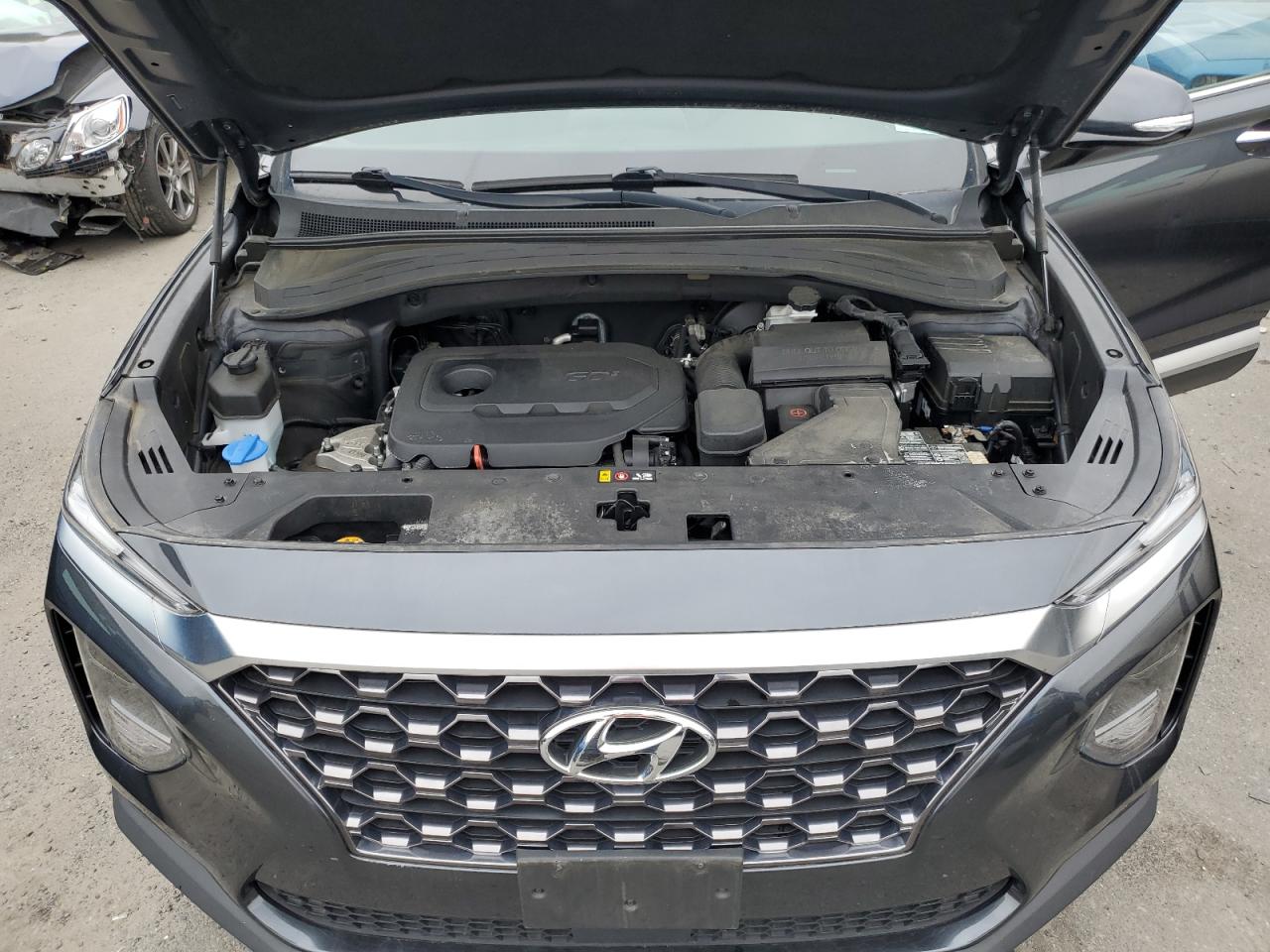 2020 Hyundai Santa Fe Sel Gray vin: 5NMS3CAD8LH265160