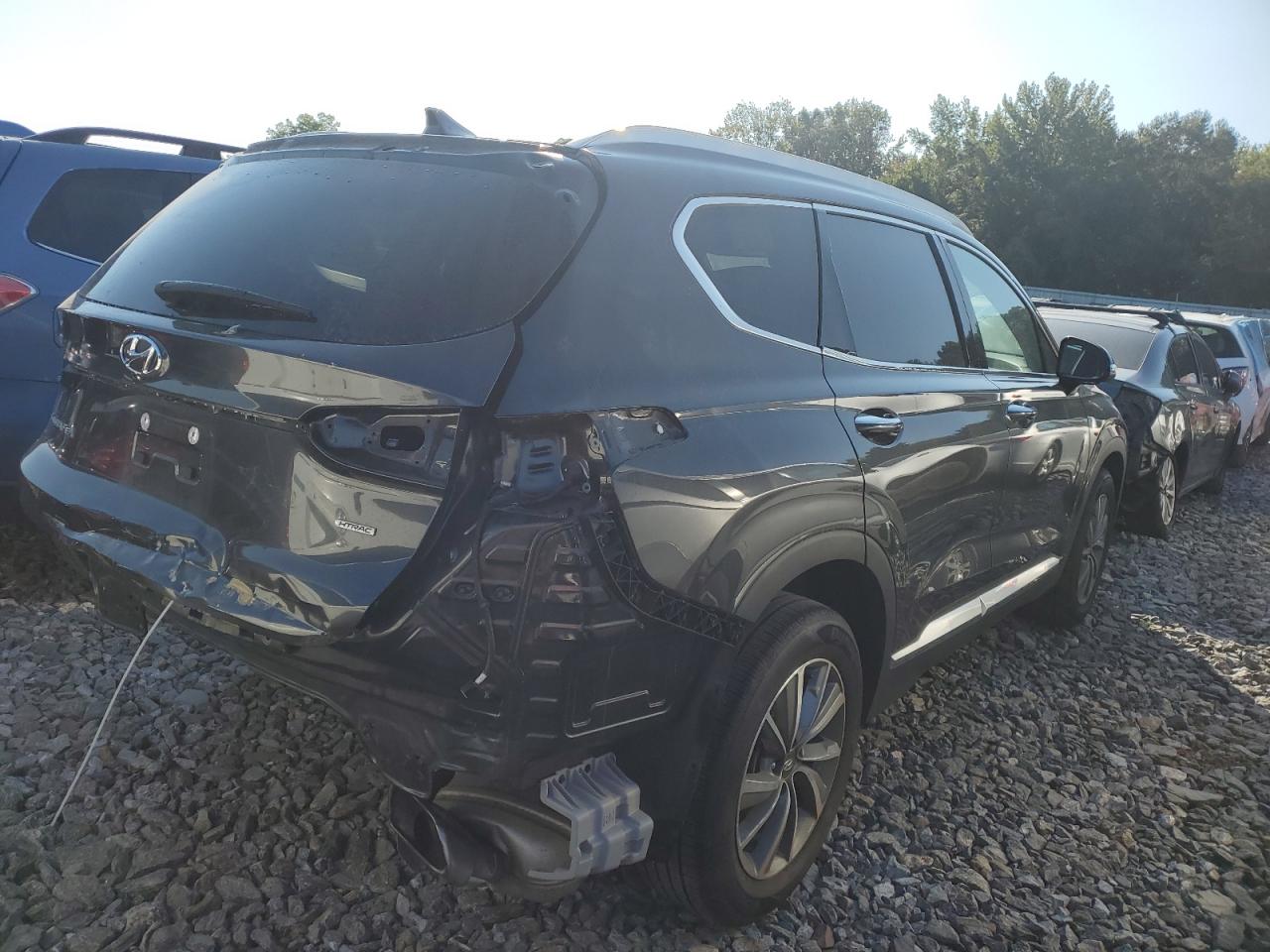 2020 Hyundai Santa Fe Sel Gray vin: 5NMS3CAD8LH265160