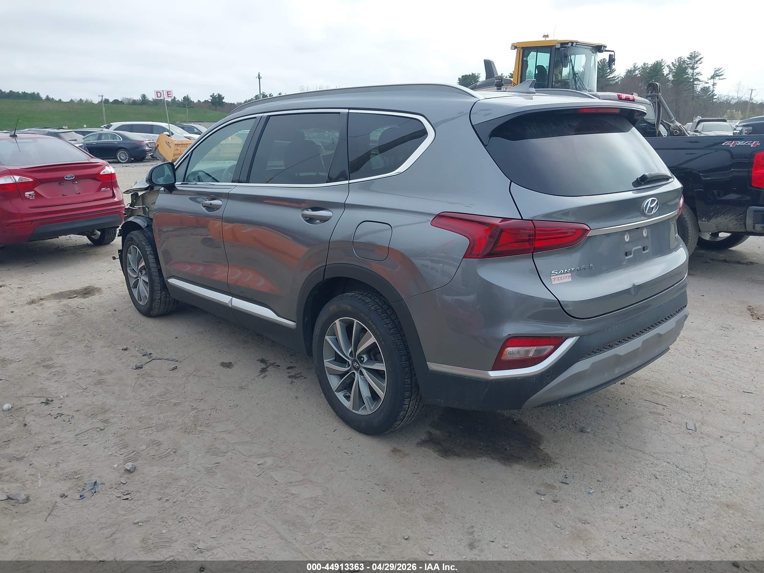 2019 Hyundai Santa Fe Sel Plus Gray vin: 5NMS3CAD9KH052412