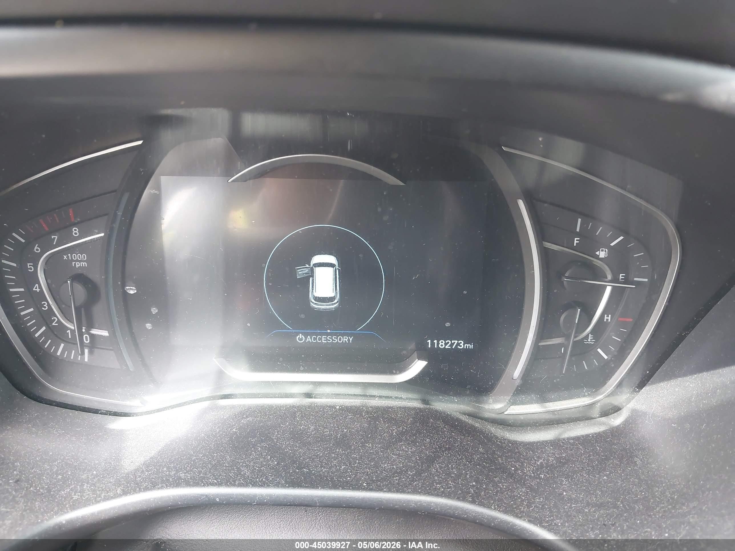 2019 Hyundai Santa Fe Sel Черный vin: 5NMS3CADXKH132334