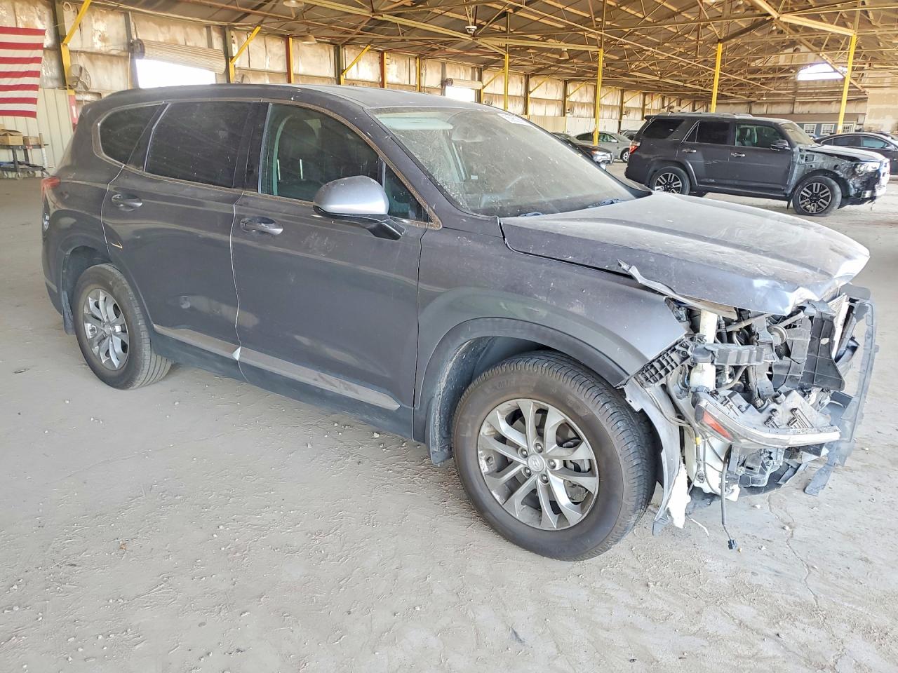 2020 Hyundai Santa Fe Sel Gray vin: 5NMS3CADXLH147613