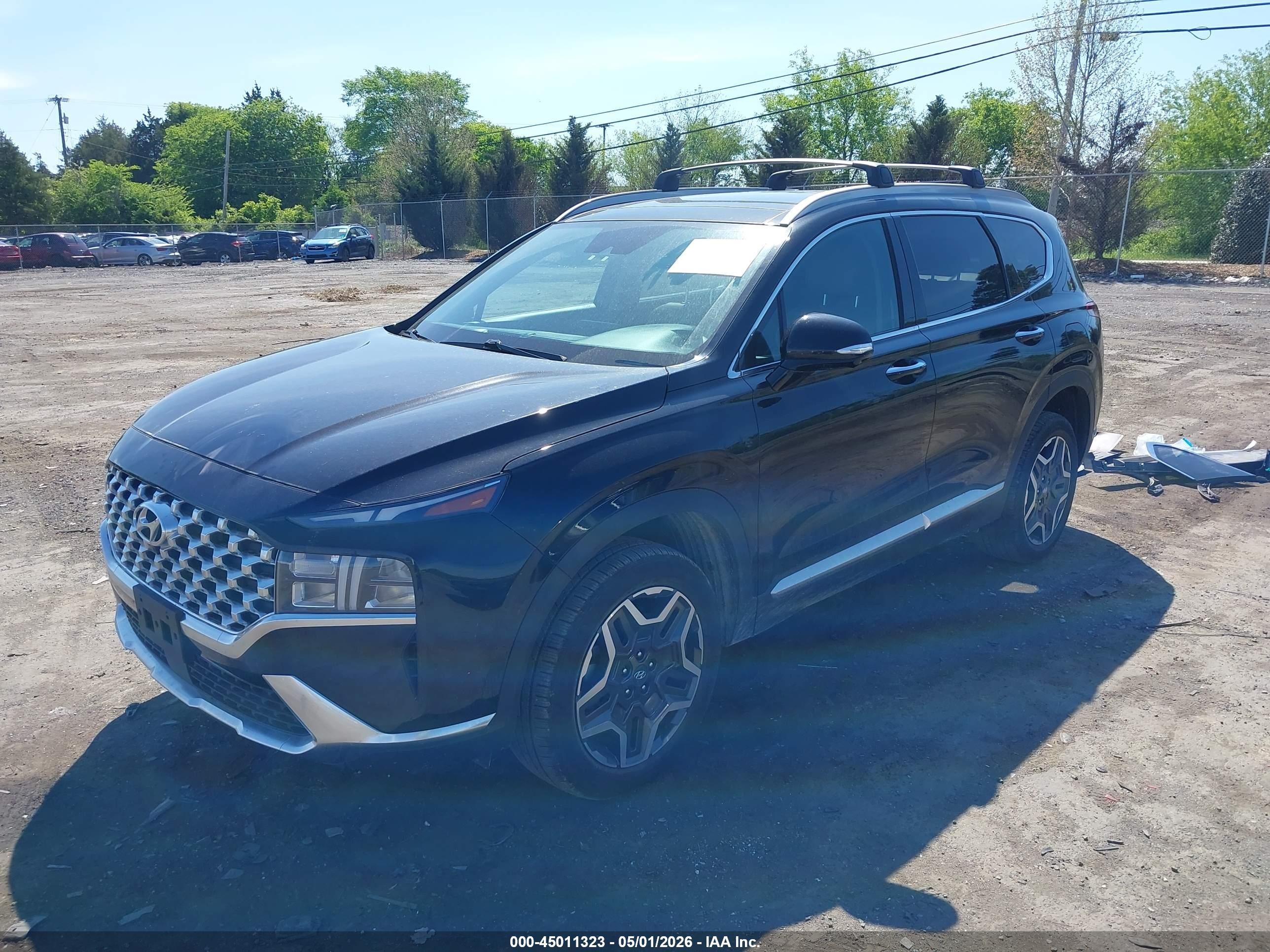 2023 Hyundai Santa Fe Hybrid Sel Premium Black vin: 5NMS3DA18PH009747