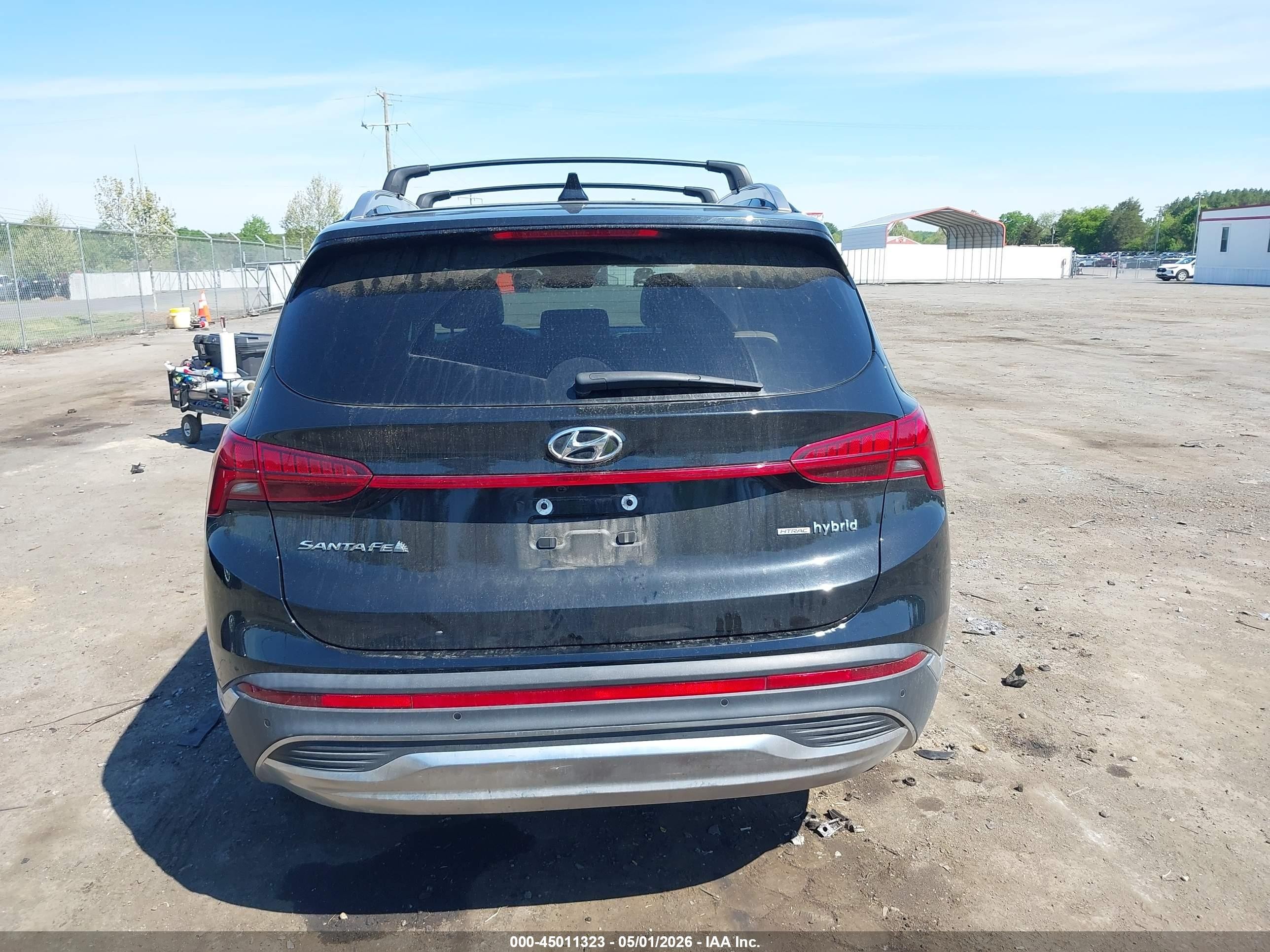 2023 Hyundai Santa Fe Hybrid Sel Premium Black vin: 5NMS3DA18PH009747