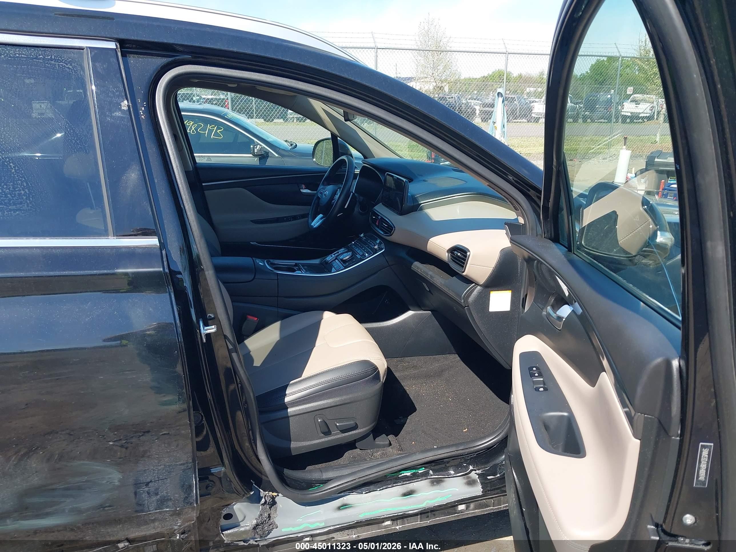 2023 Hyundai Santa Fe Hybrid Sel Premium Black vin: 5NMS3DA18PH009747