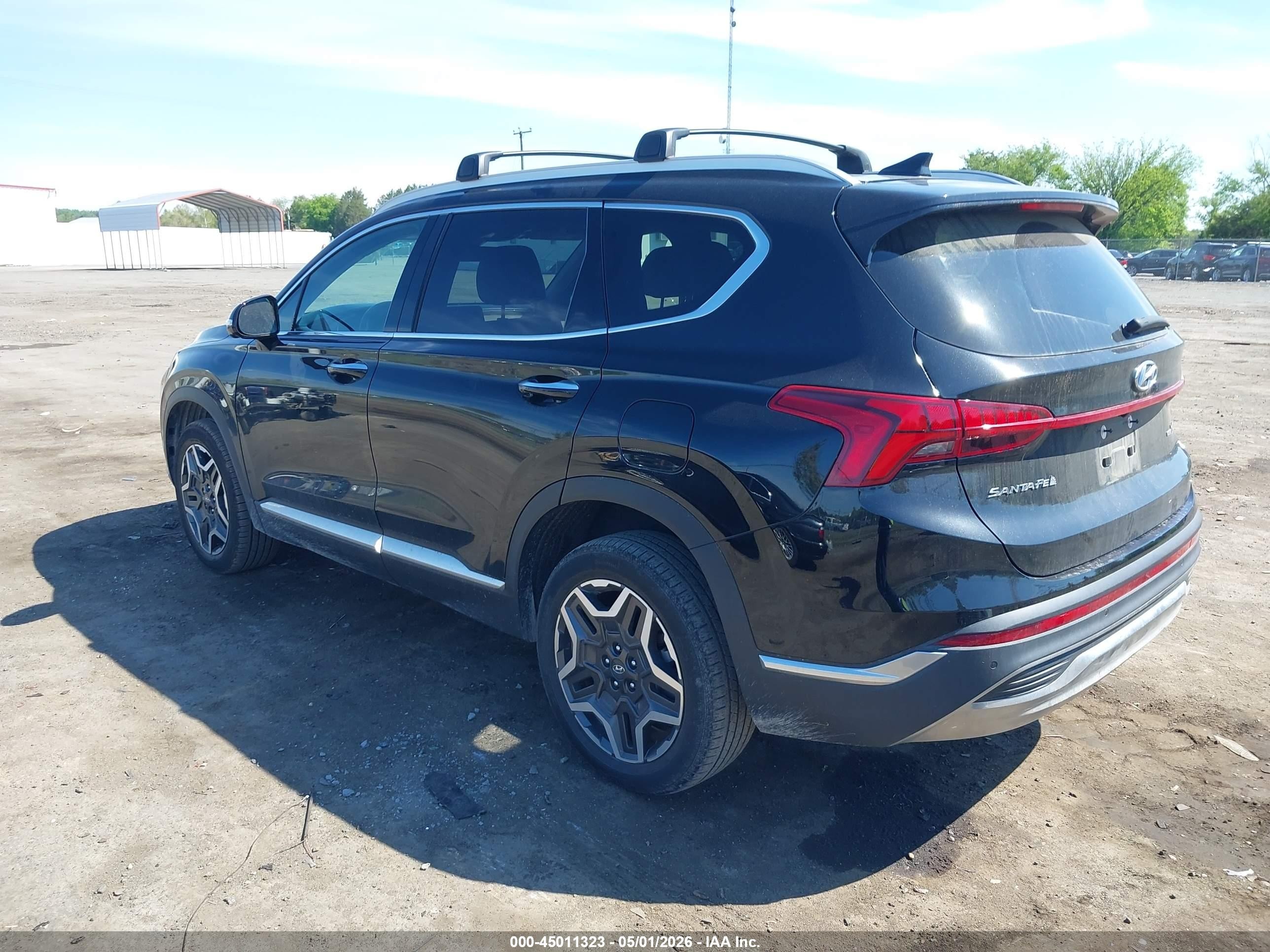 2023 Hyundai Santa Fe Hybrid Sel Premium Black vin: 5NMS3DA18PH009747