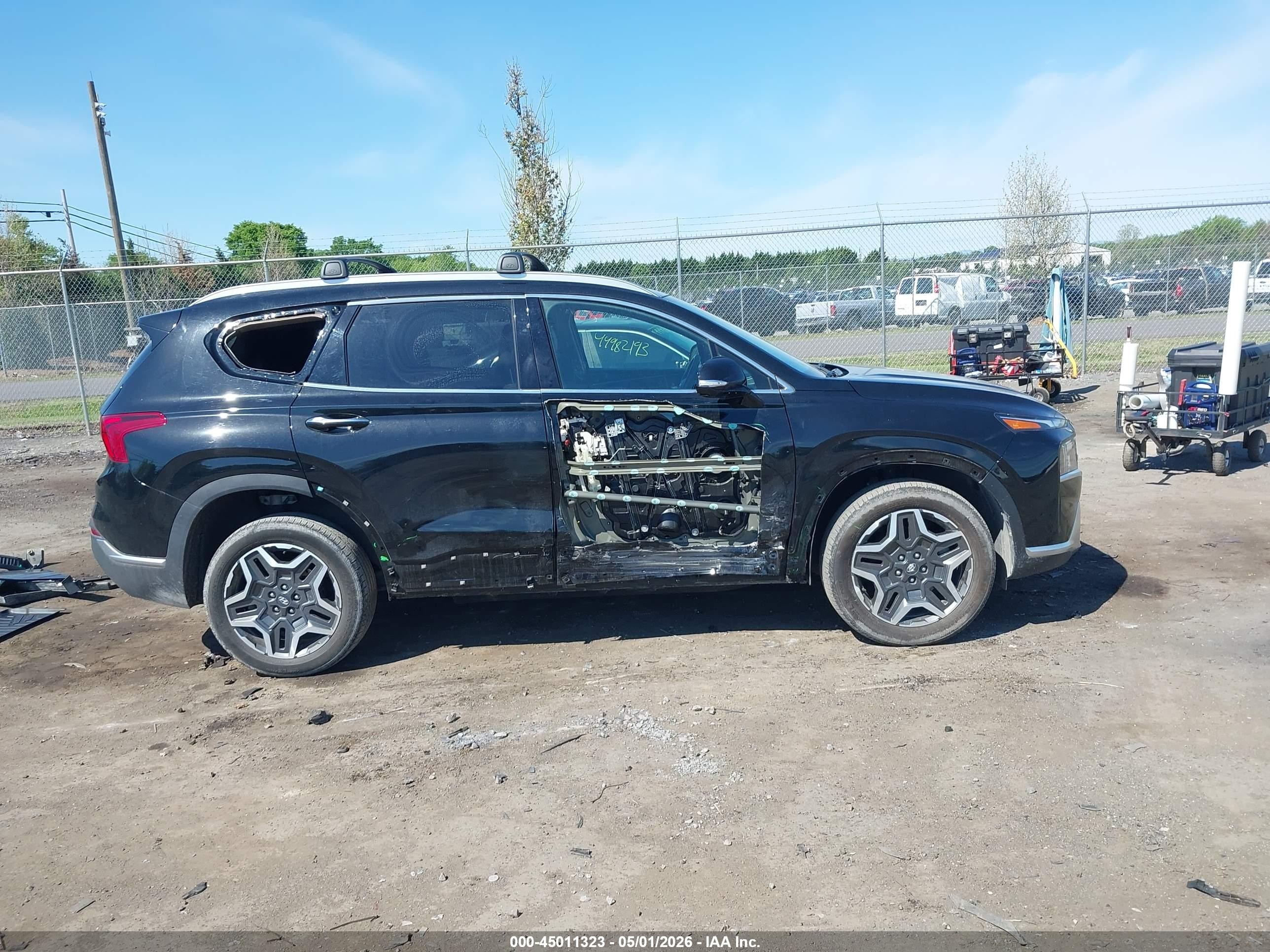 2023 Hyundai Santa Fe Hybrid Sel Premium Black vin: 5NMS3DA18PH009747