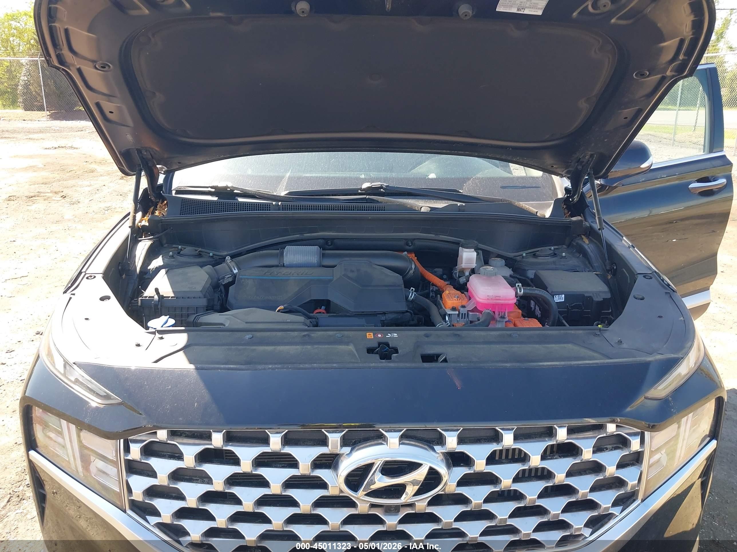 2023 Hyundai Santa Fe Hybrid Sel Premium Black vin: 5NMS3DA18PH009747