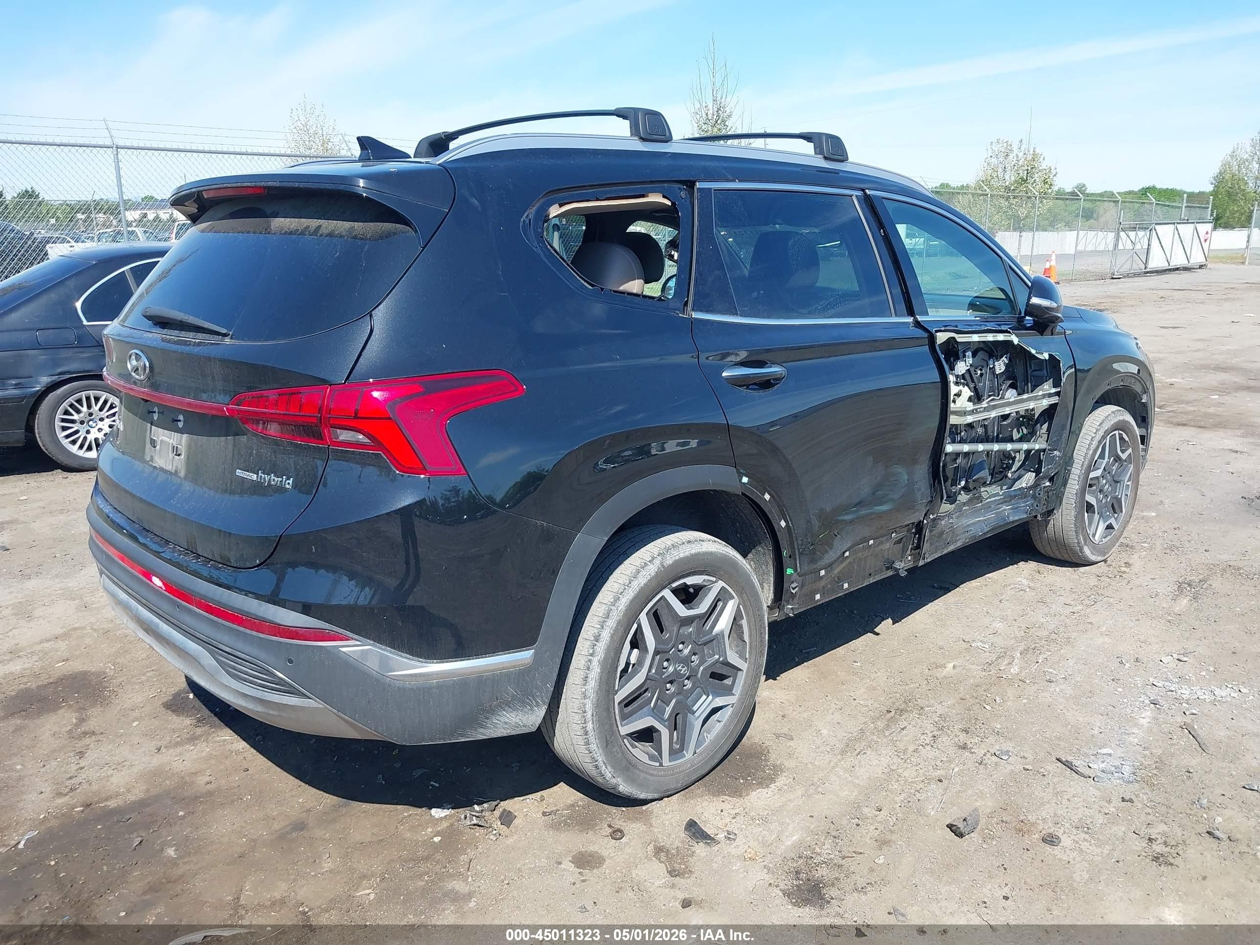 2023 Hyundai Santa Fe Hybrid Sel Premium Black vin: 5NMS3DA18PH009747