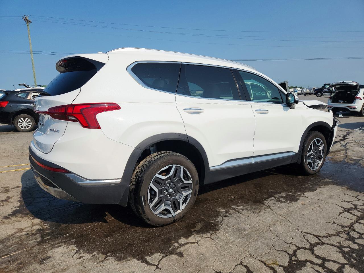 2023 Hyundai Santa Fe Sel Premium White vin: 5NMS3DA19PH015914