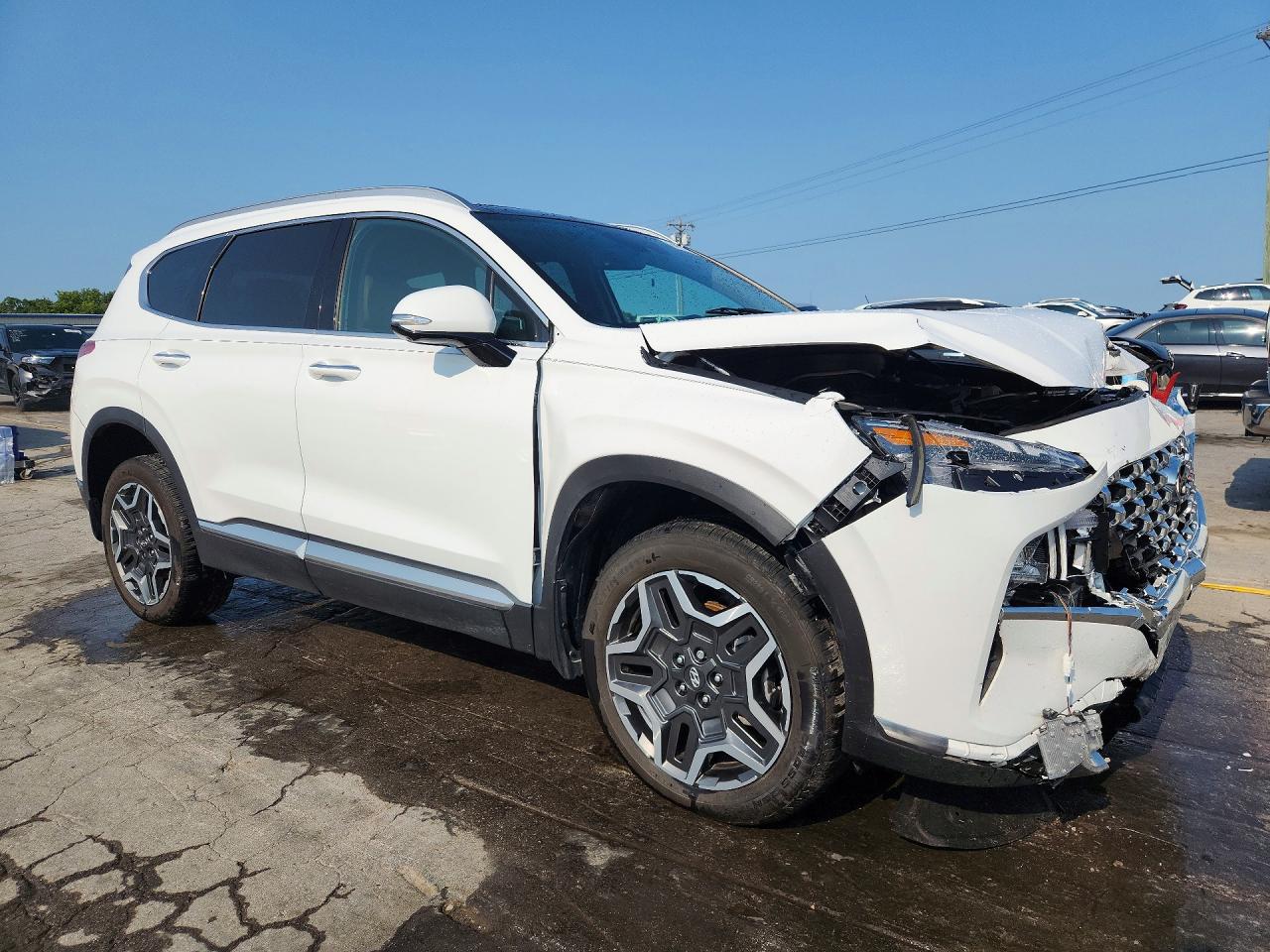 2023 Hyundai Santa Fe Sel Premium White vin: 5NMS3DA19PH015914